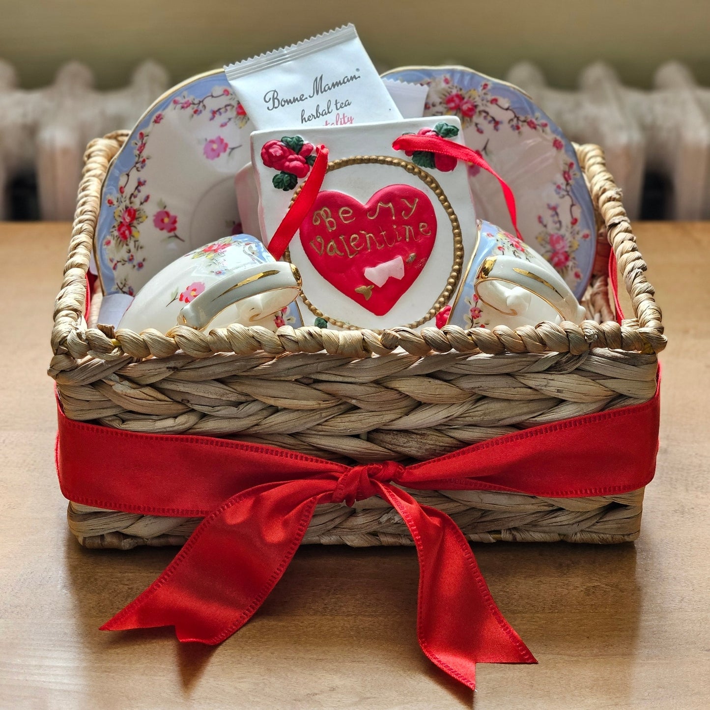 Vintage and Vintage-Inspired Valentine's Day Tea Gift Basket