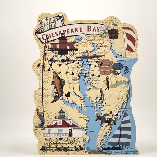 Chesapeake Bay Shelf Sitter | Historic Trails & Waterways Collection | 2005, Faline Signed