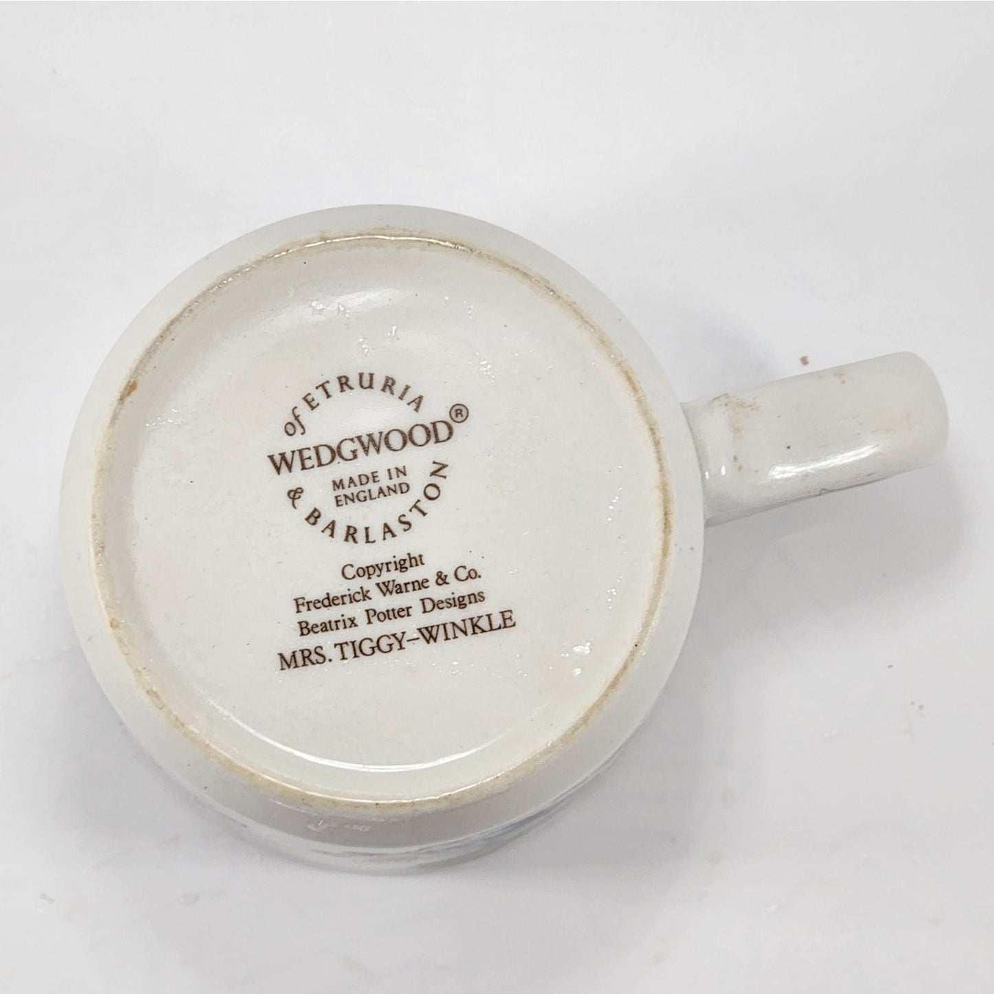 Vintage 1990s Wedgwood Beatrix Potter Peter Rabbit Plate & Mrs. Tiggy-Winkle Mug | Kids Home