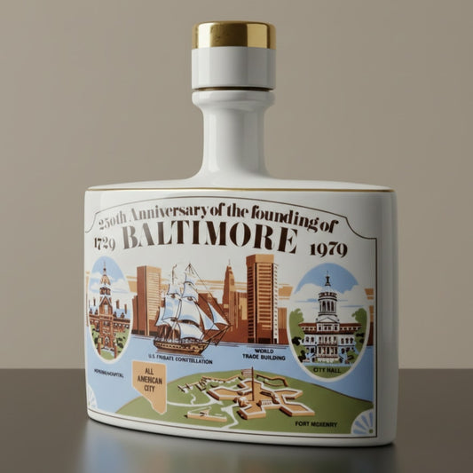 1979 Baltimore 250th Anniversary Commemorative Bourbon Decanter Marita Spirits