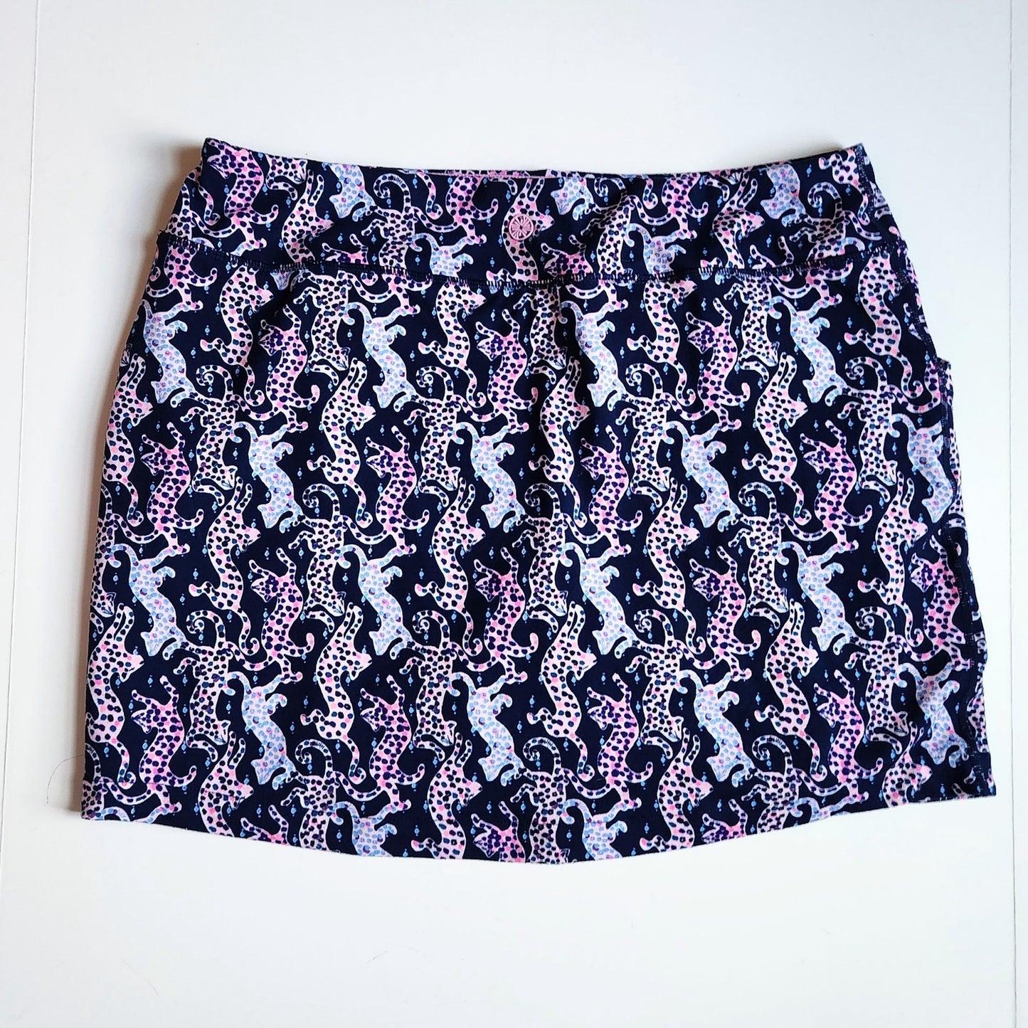 Lilly Pulitzer Women's UPF 50+ Sabbia Skort | Oyster Bay Navy | On The Catwalk Size L