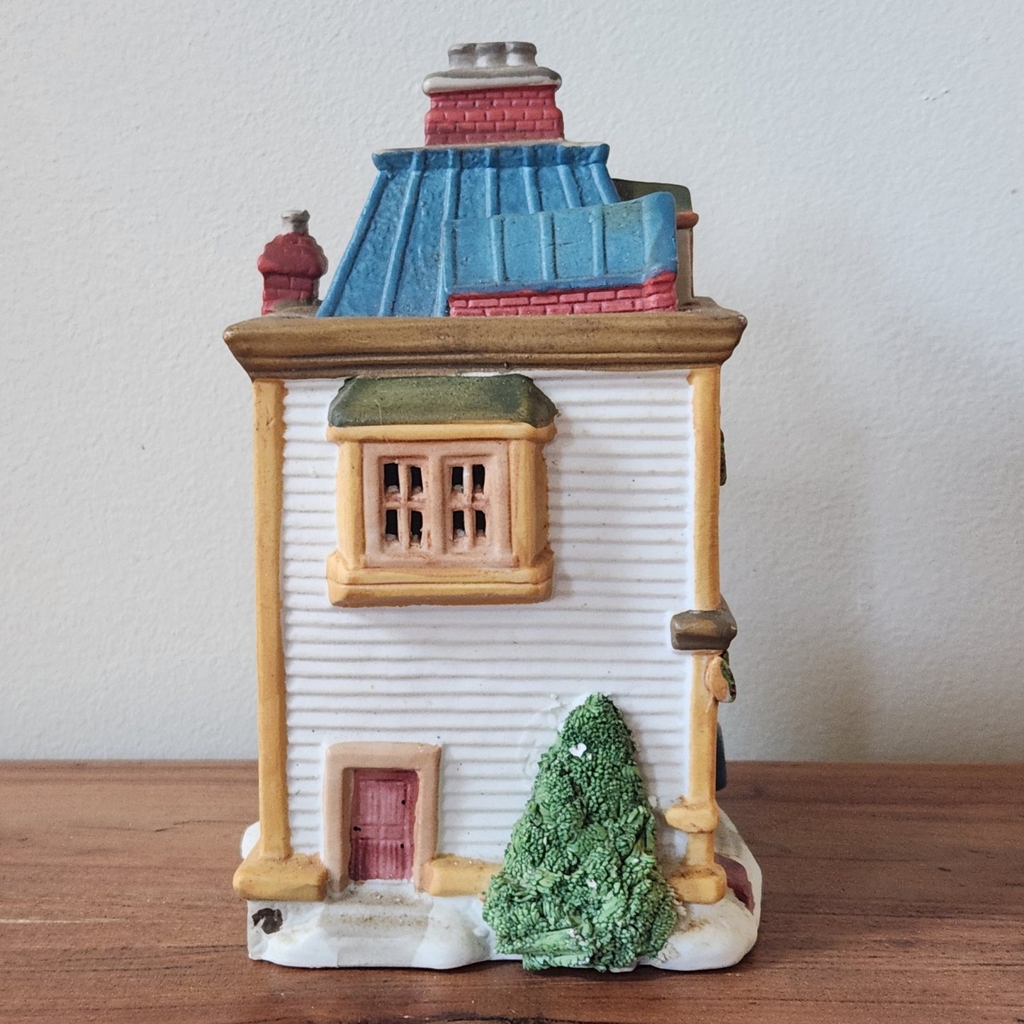 1992 Lemax Post Office & Barber Shop — Lighted Christmas Village Building