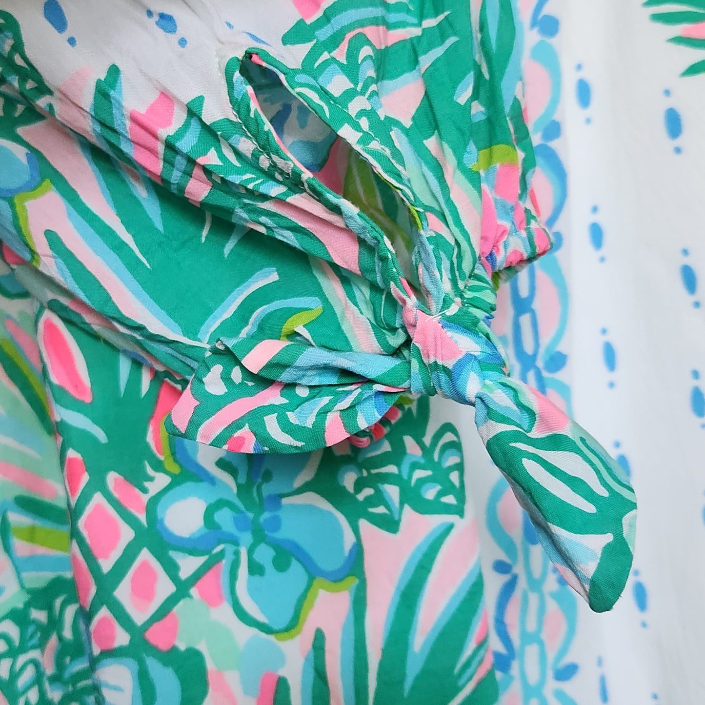 Lilly Pulitzer Women's Maryellen Off Shoulder Dress Coconut Row Pineapple Print Resort White Size M