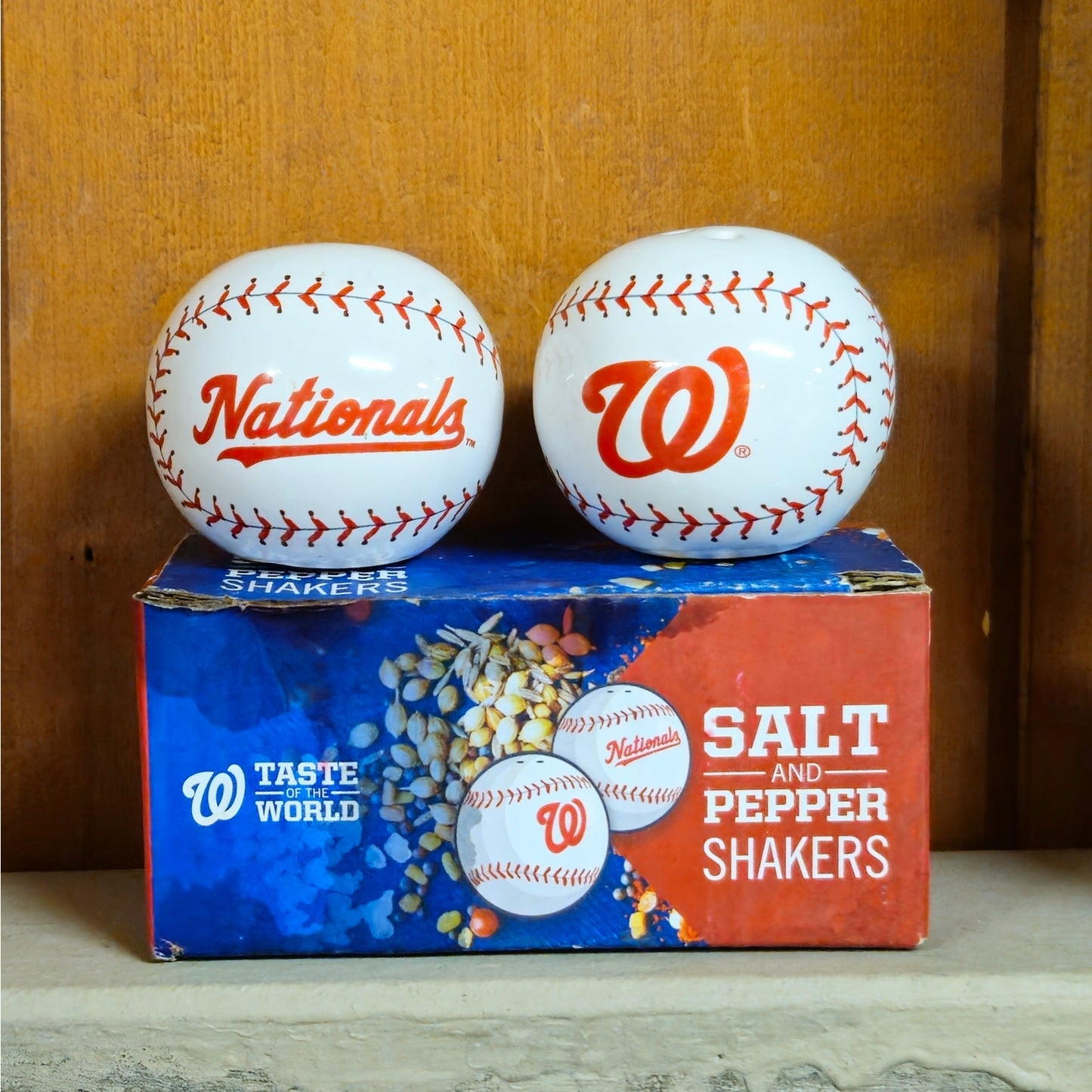 Washington Nationals Baseball Salt and Pepper Shakers – NIB MLB Kitchen Decor