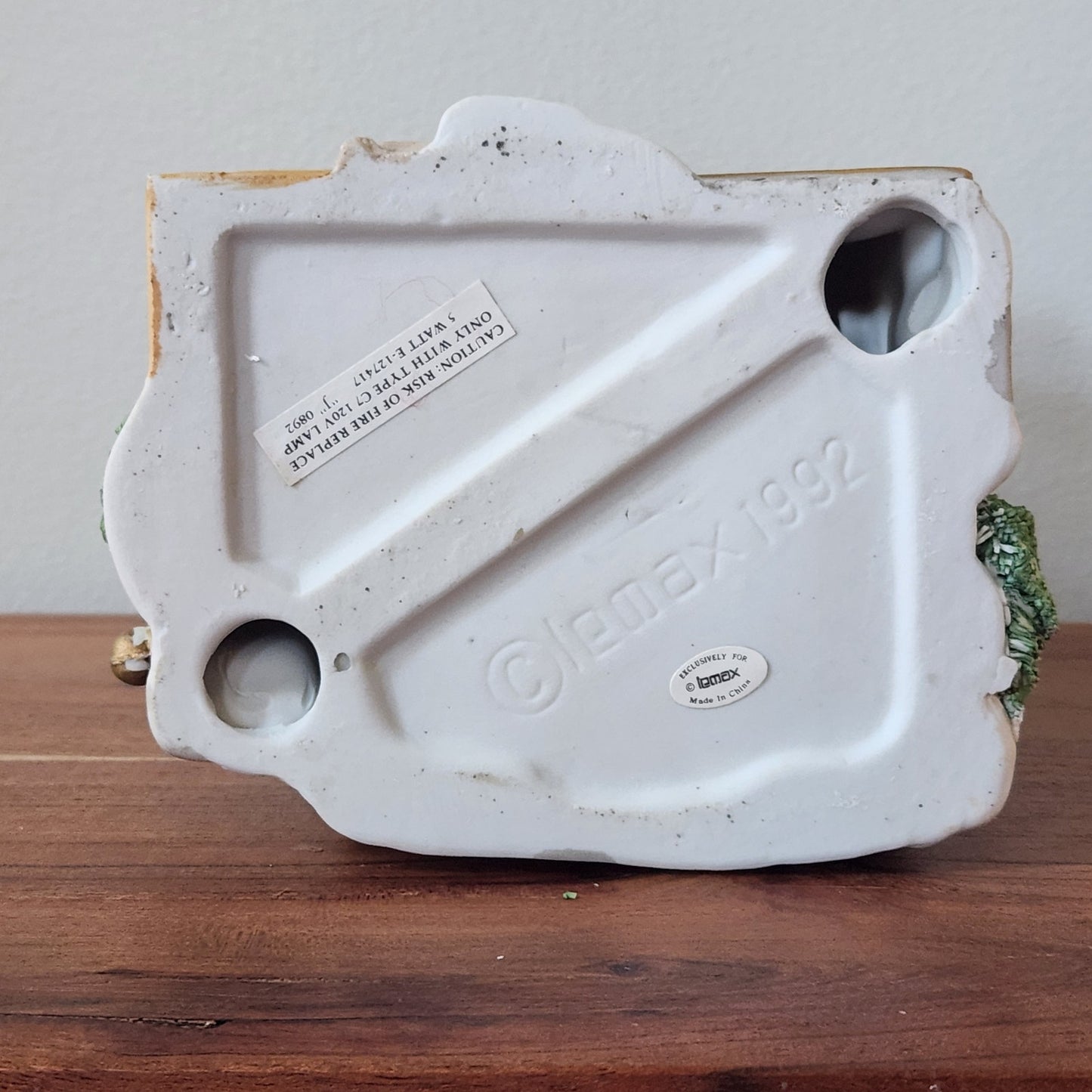 1992 Lemax Post Office & Barber Shop — Lighted Christmas Village Building