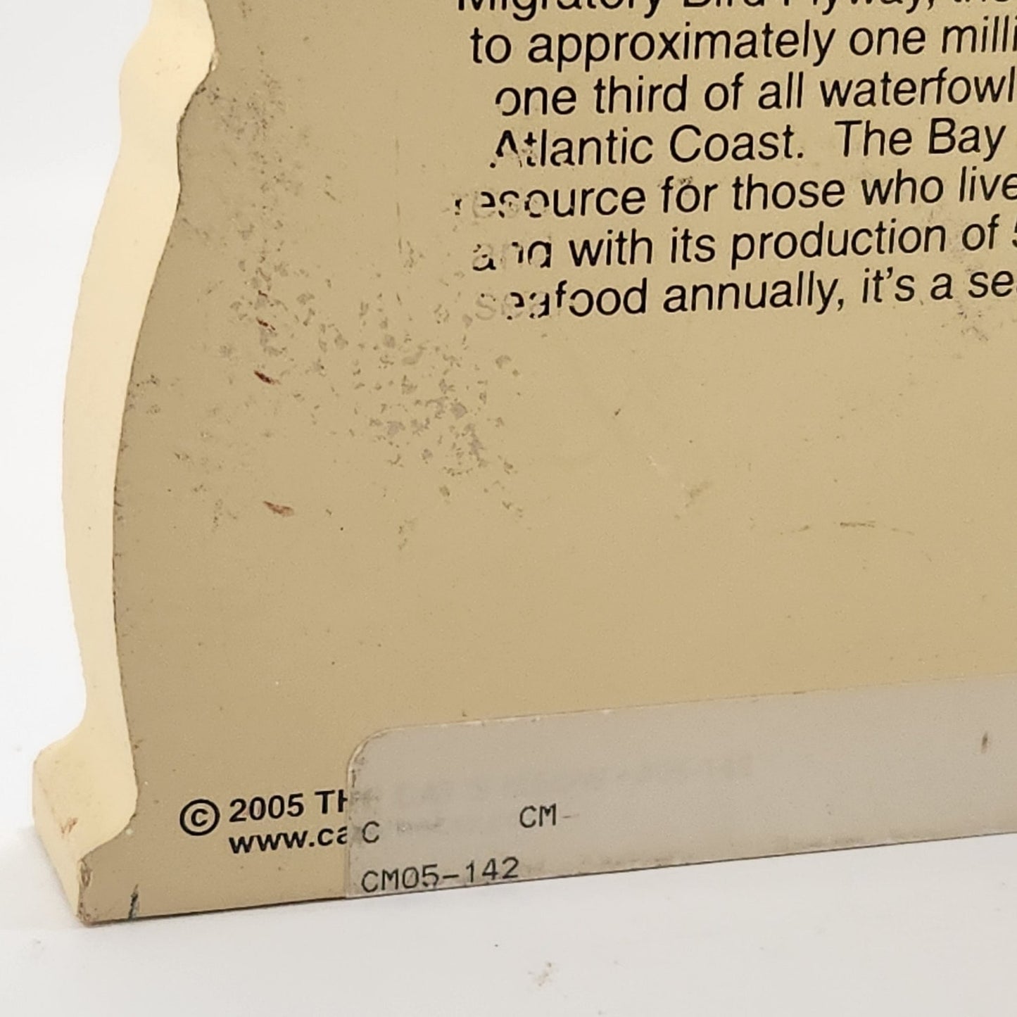 Chesapeake Bay Shelf Sitter | Historic Trails & Waterways Collection | 2005, Faline Signed