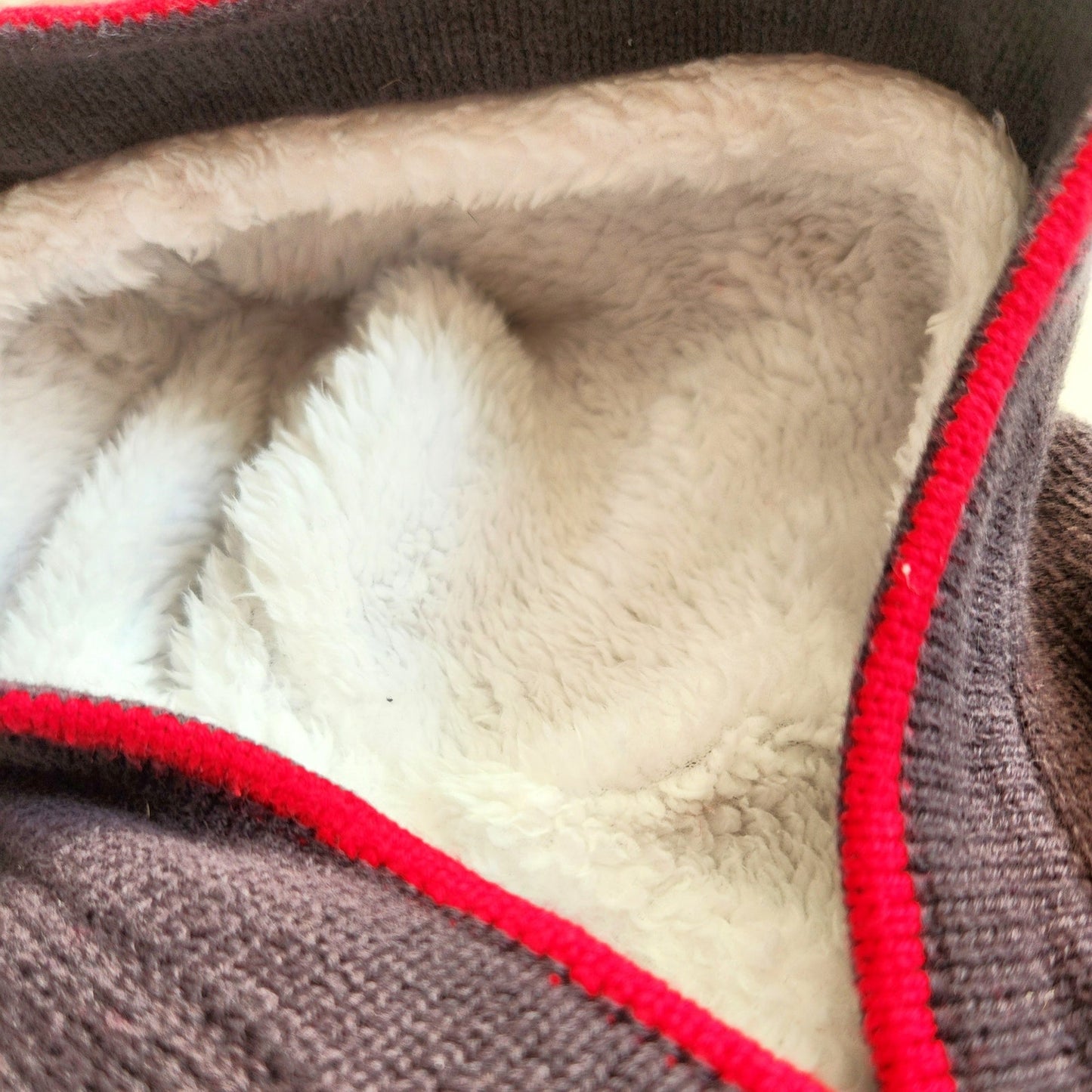 Polar Bear Sherpa Fair Isle Knit Hoodie | 12-18 months | 75 cm