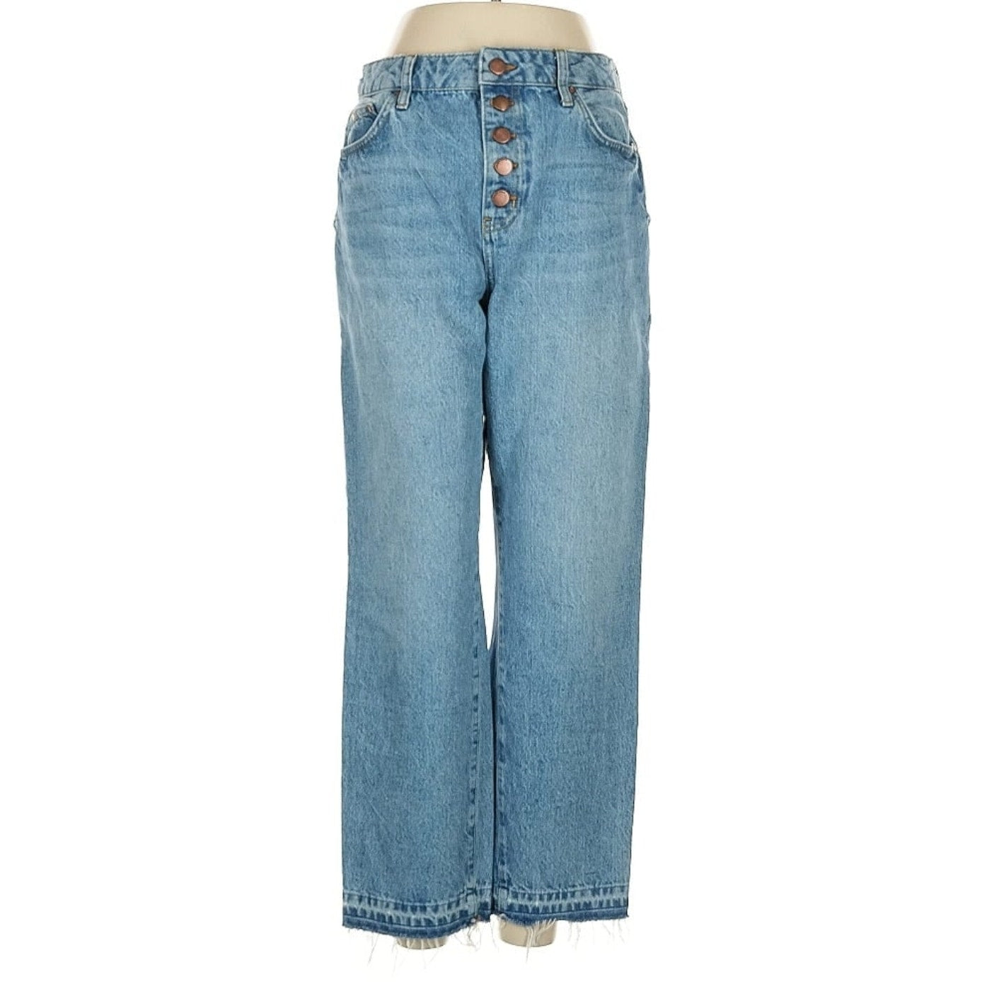 Boden Women’s High-Rise Straight-Leg Jeans | Light Wash Denim | Size 8R US / 12R UK