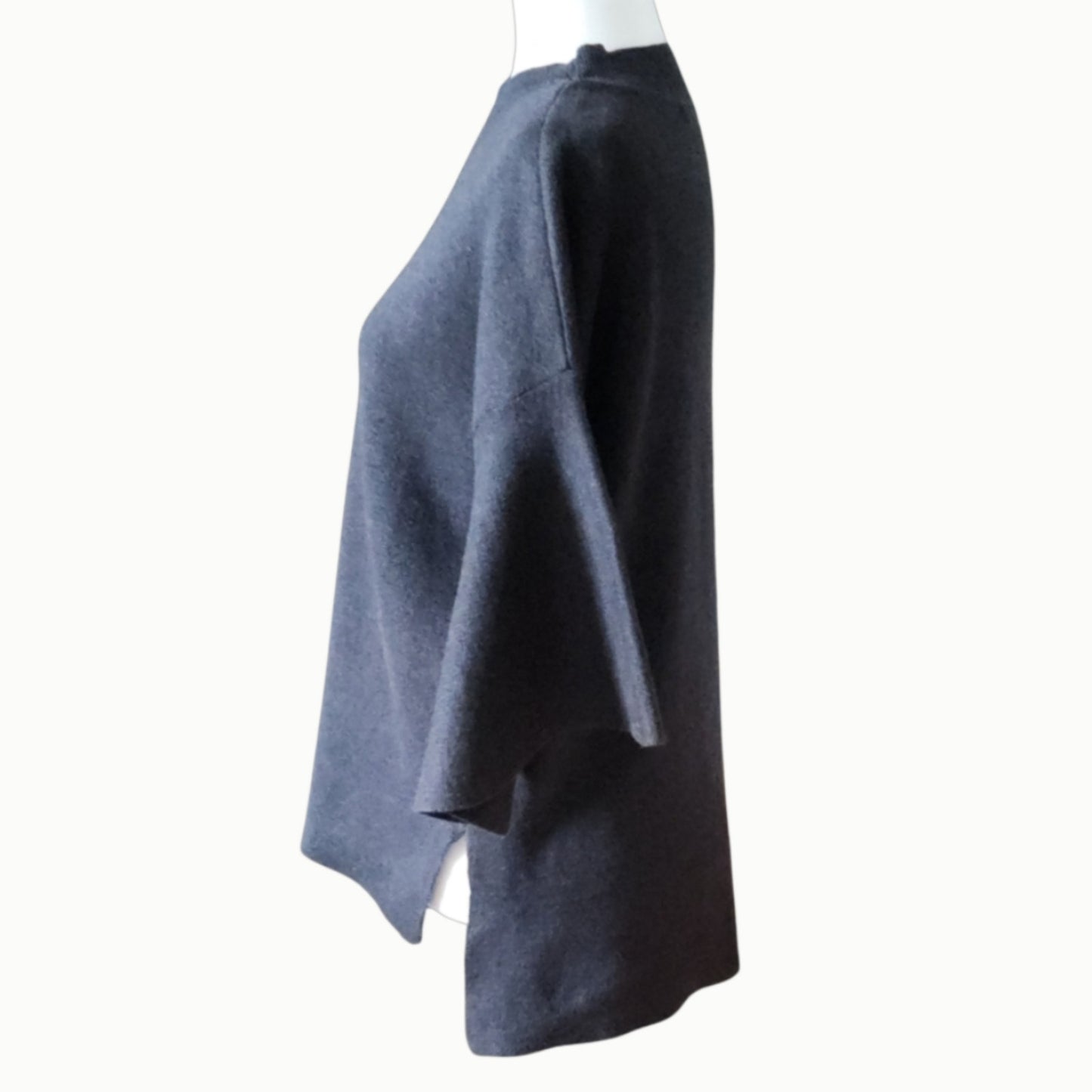 Anthropologie Lorena Flutter Sleeve Sweater – Charcoal Gray - Women's Size S