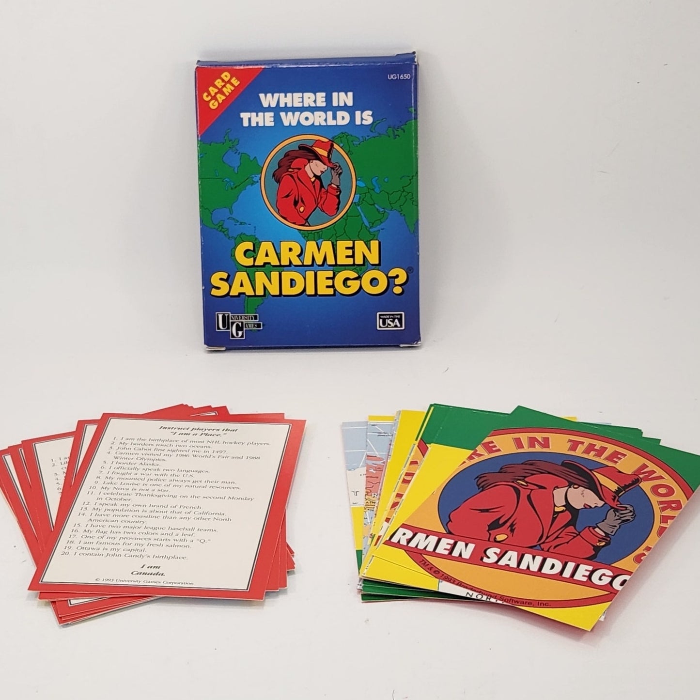 1993 “Where in the World Is Carmen Sandiego?” Card Game | Retro PBS
