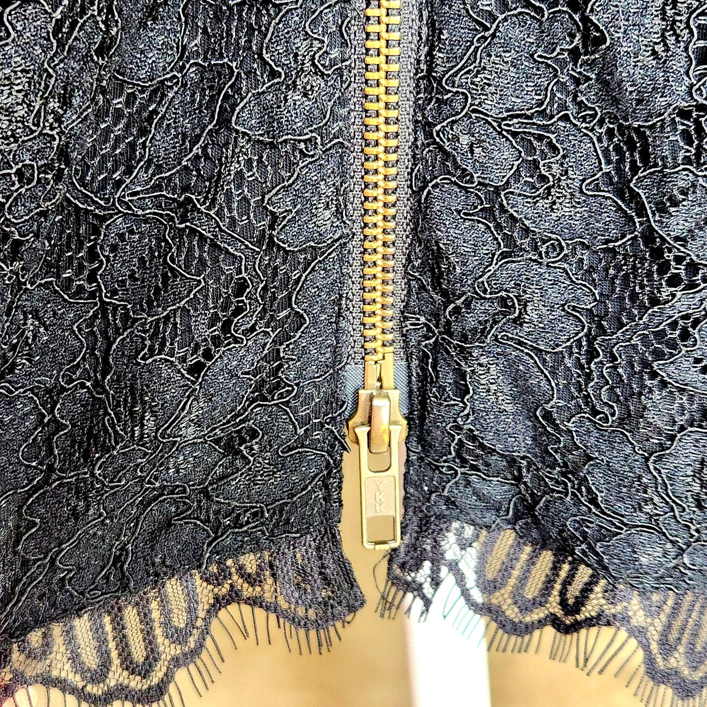 Zarita Black Lace 3/4 Sleeve Dress | Women's 6 | Made in USA