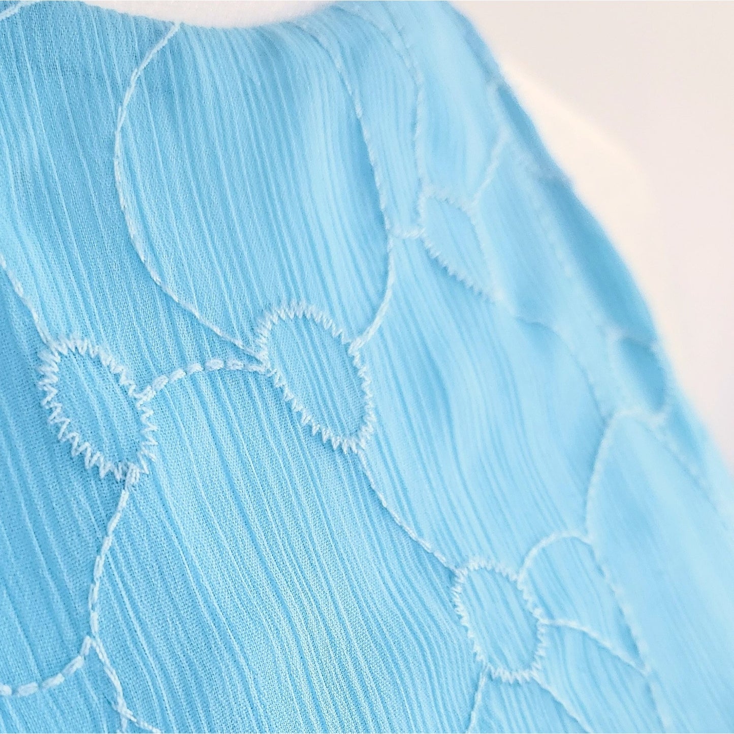 Lauren Ralph Lauren Turquoise Eyelet Embroidered Hi-Lo Halter Dress | Women's Size 8P | Ruffle Hem