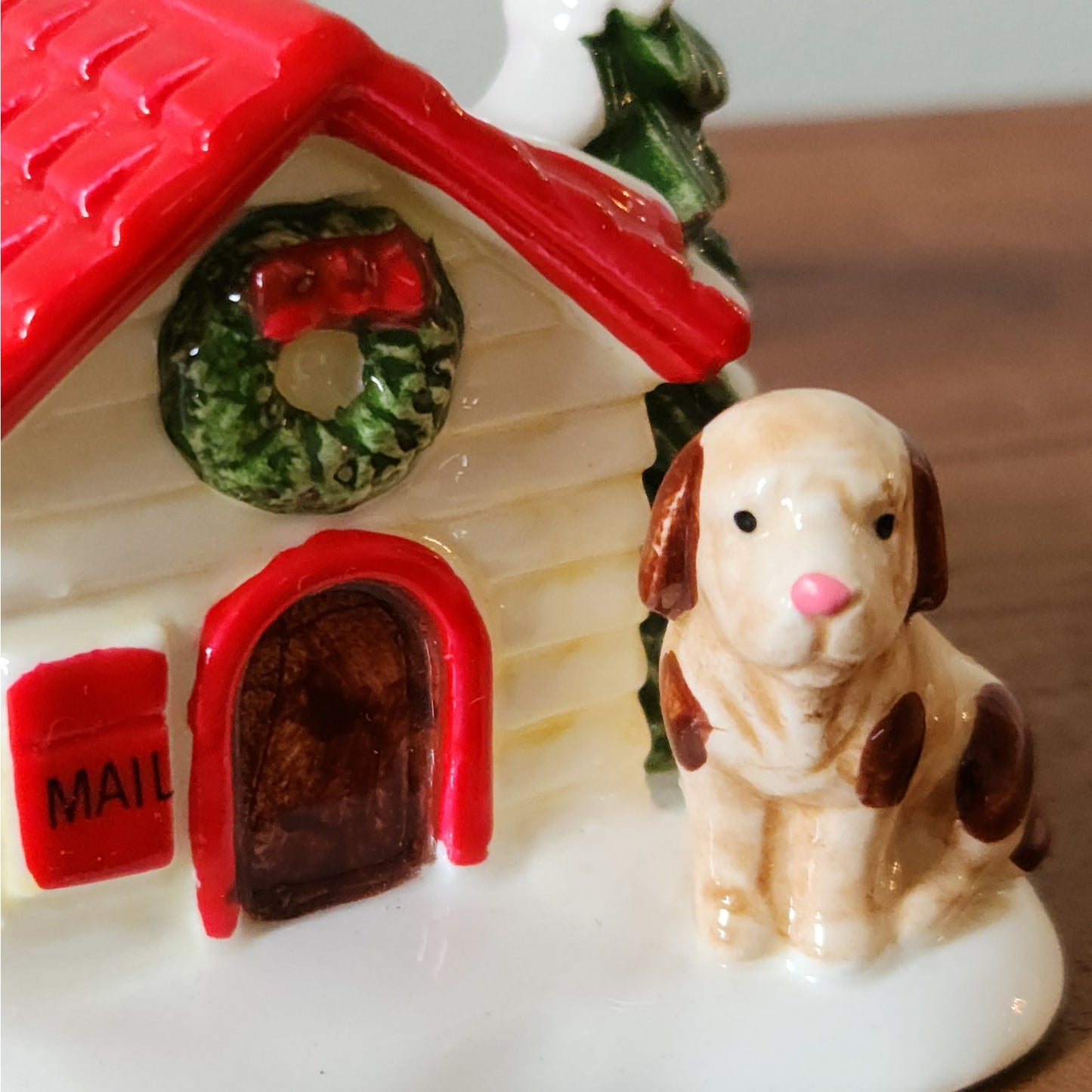 Department 56 Snow Village Cat and Dog Set of 2 | 1988 Christmas Figurines Boxed