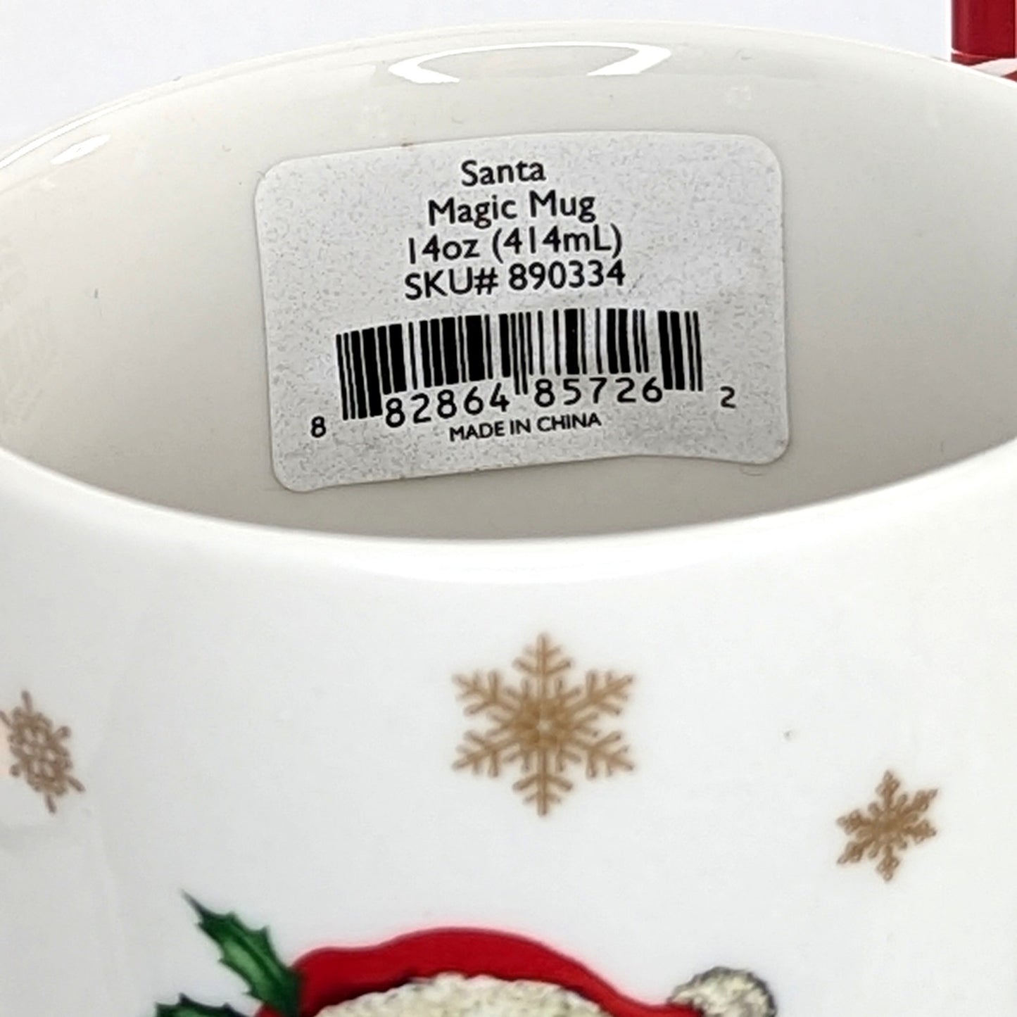 Lenox Christmas Heat Changing Santa Magic Mug – 14 oz Porcelain Holiday Coffee Cup, New in Box | Home