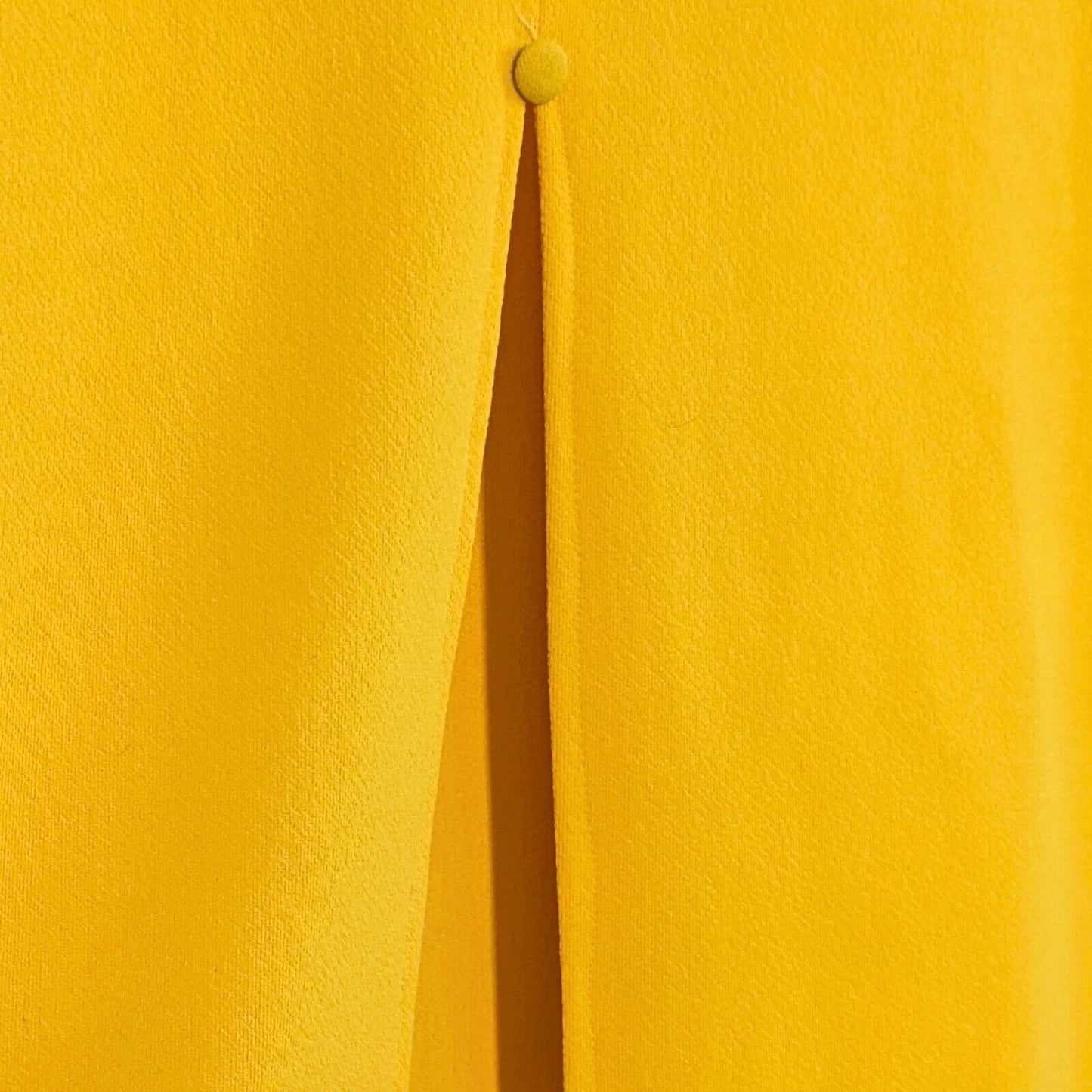 Vintage 1960s Marigold Yellow Maxi Dress | Empire Waist Lace Bodice with Daisy Trim & Bow | Boho Hippie Festival Gown | Women's Size M