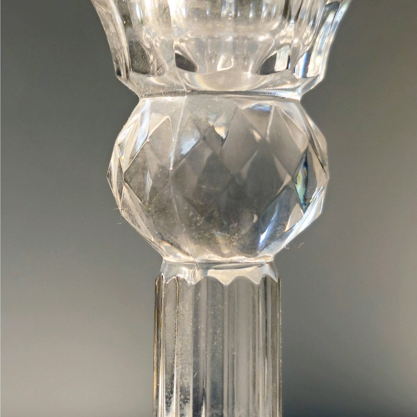 Vintage Fifth Avenue Crystal Pineapple Candlestick Holder