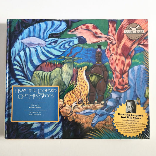 1989 Rabbit Ears "How the Leopard Got His Spots" Book & Cassette