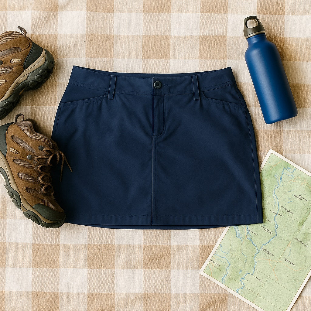 Eddie Bauer Women’s Athletic Golf Skort Navy Blue | Outdoor Hiking Tennis Skirt with Built-In Shorts UPF 50+ | Women's Size 16