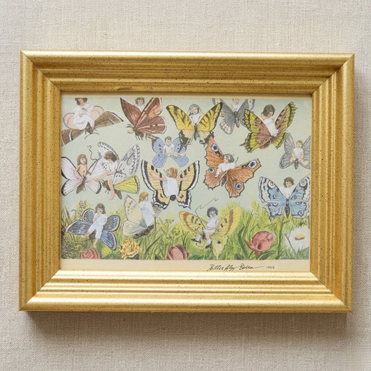 1903 “Butterfly Babes” Framed Fairy Print