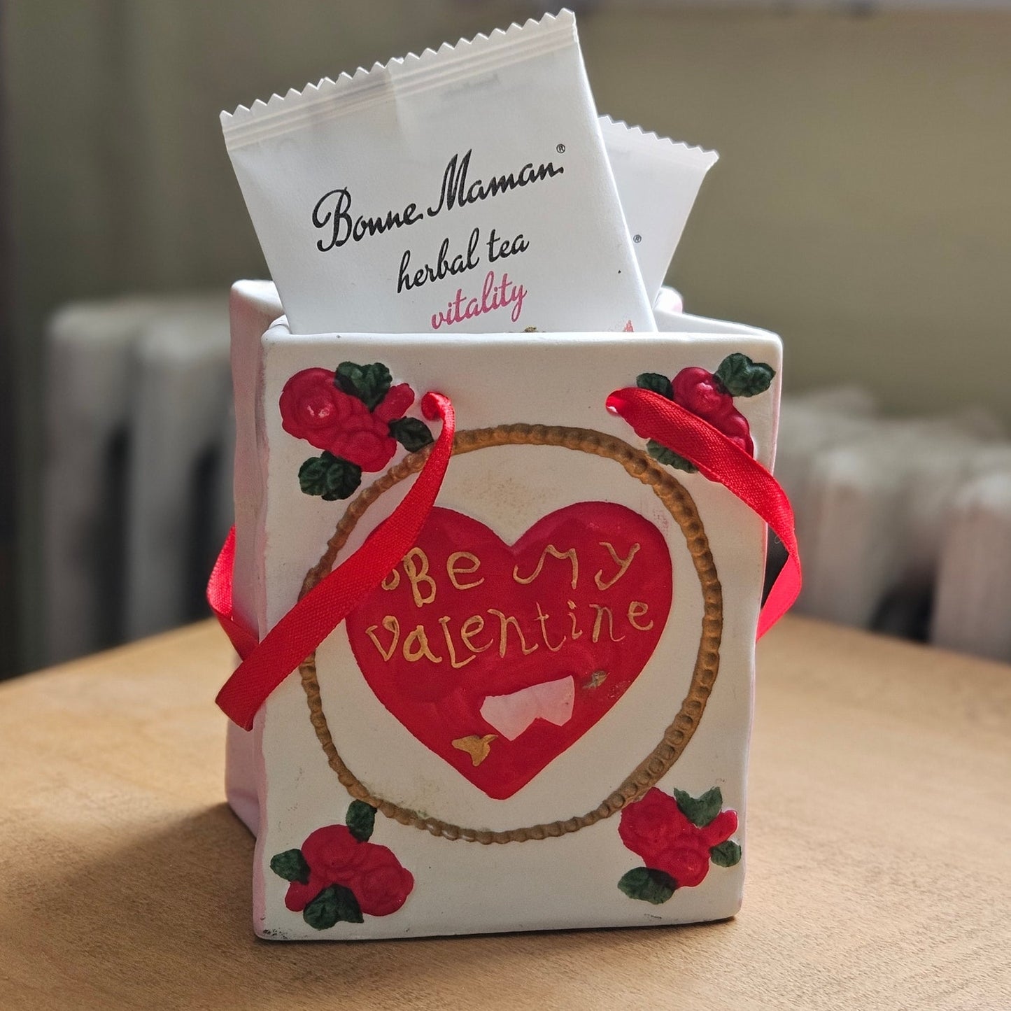 Vintage and Vintage-Inspired Valentine's Day Tea Gift Basket