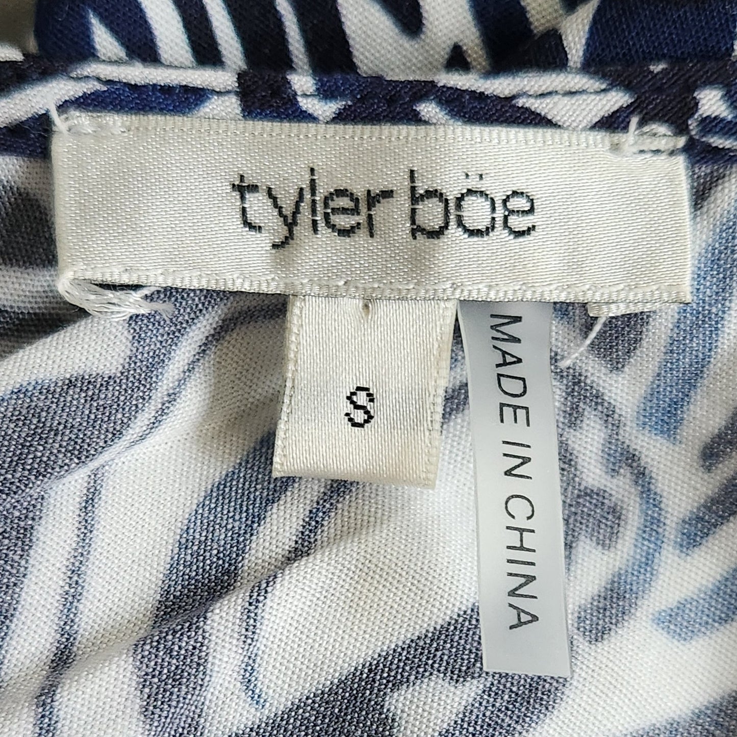 Tyler Böe Women's Blue & White Seashell Print Rachel Maxi Dress Size Small