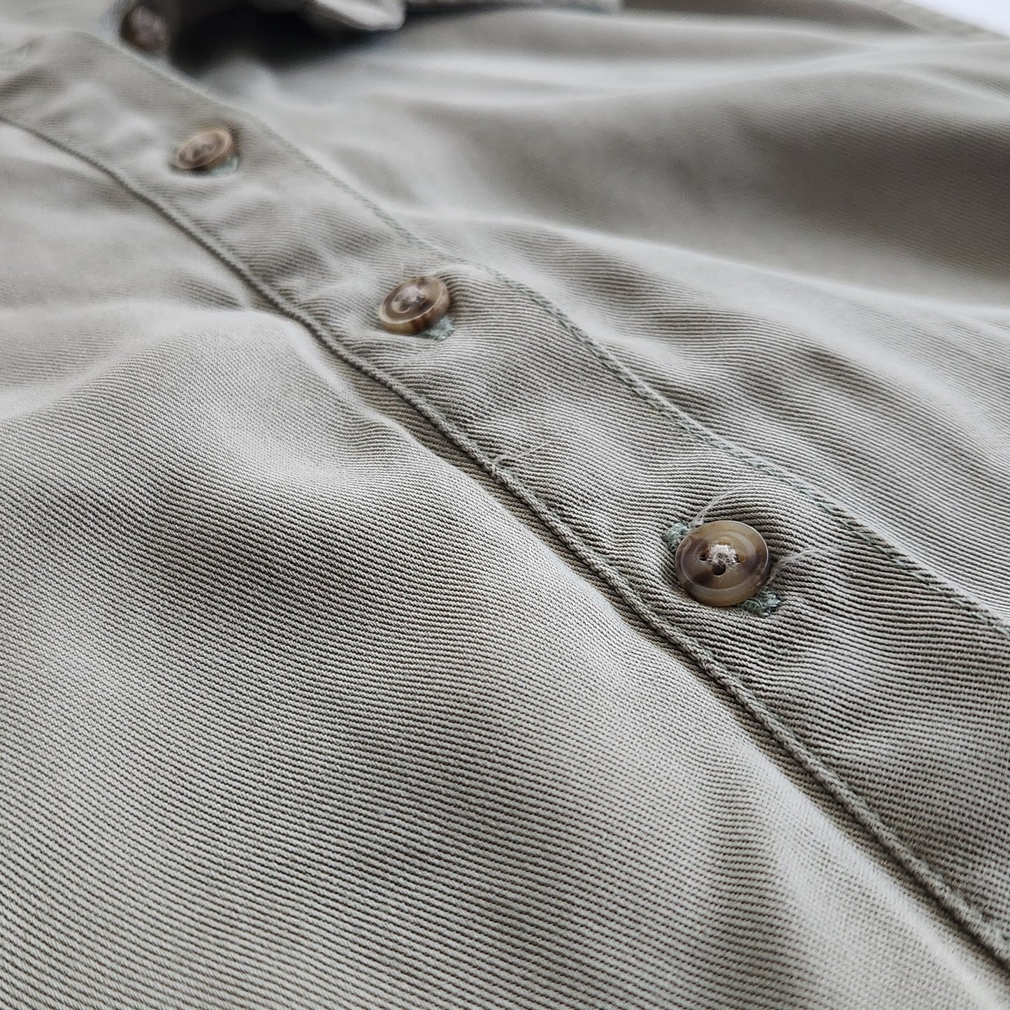 Lucky Brand Women's Lyocell Sage Green Collared Shift Shirt Dress Size 2X