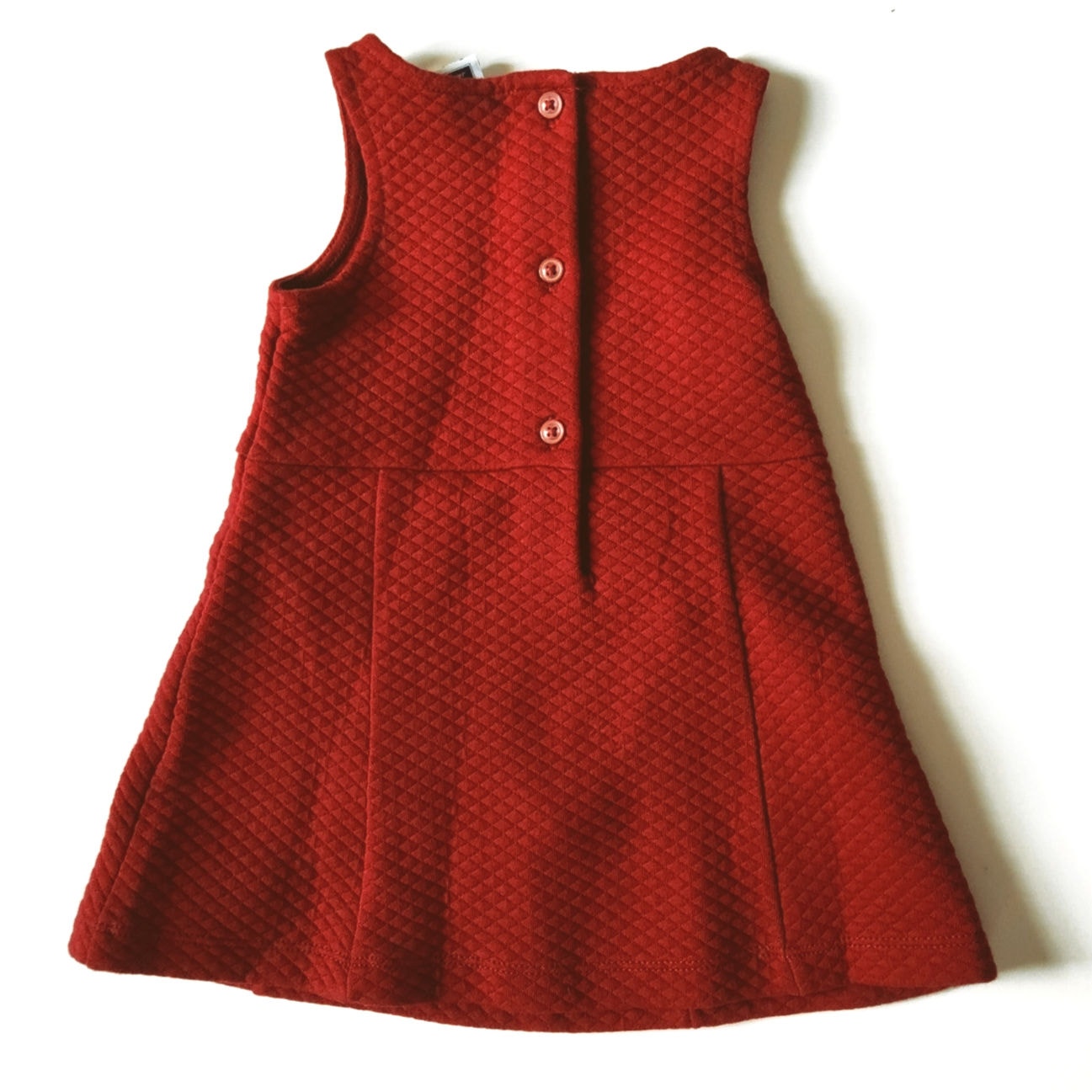 Red Quilted Jumper Dress | 6–12 Months