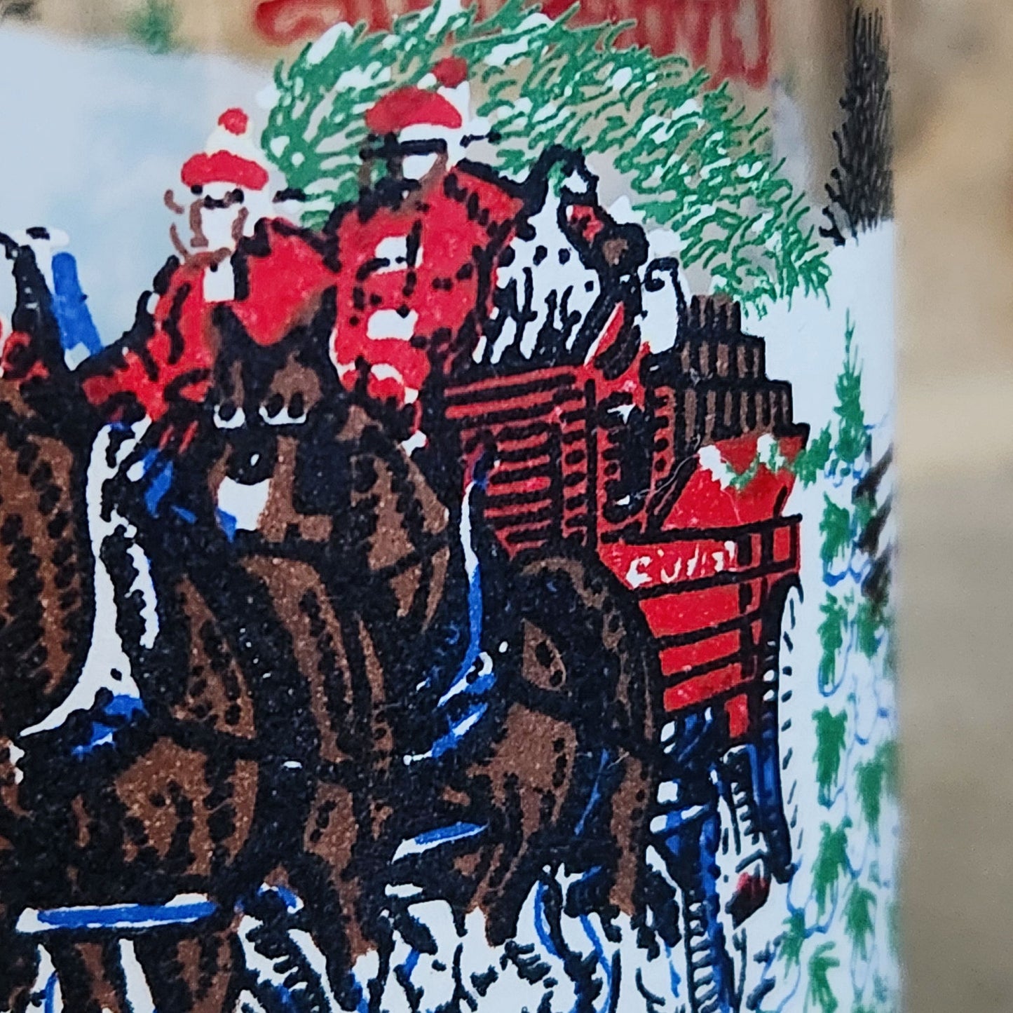 1995 Budweiser “Clydesdales Winter Scene” Highball Glasses – Set of 6