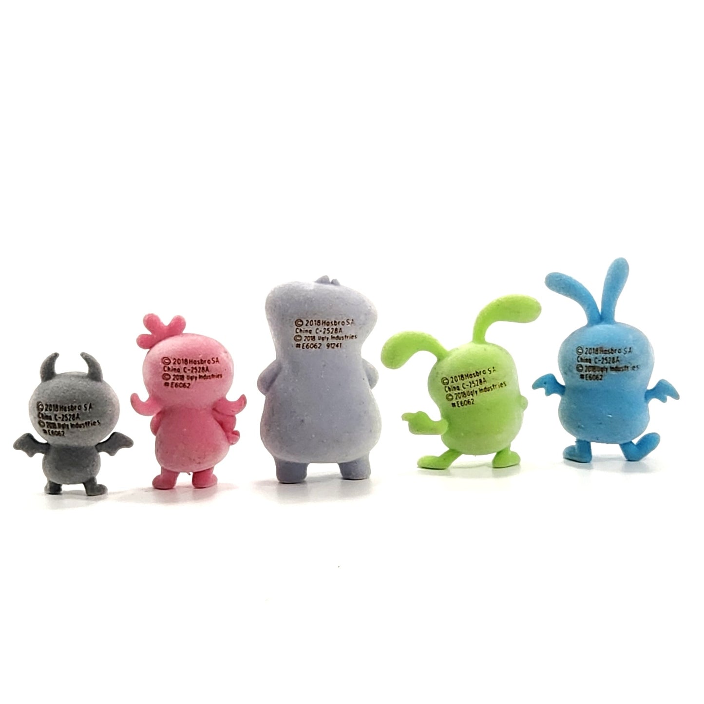 Uglydolls Mini Figures – Set of 5 Flocked Toys – Mixed Colors – Rare Characters