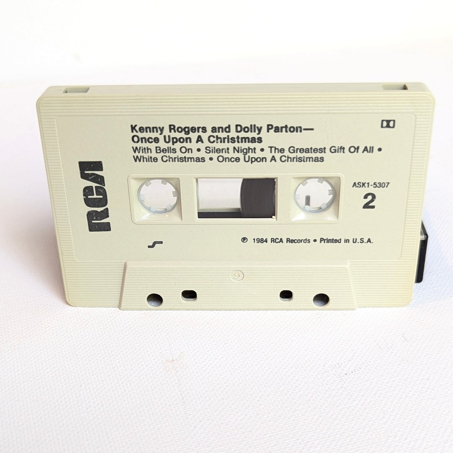 🎄 Vintage 1984 Kenny Rogers & Dolly Parton Cassette – Once Upon A Christmas 🎶