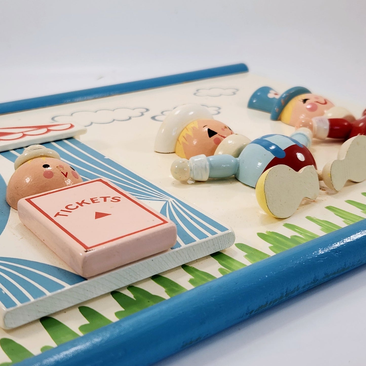 IRMI Originals Vintage 1950s Carnival Circus Clowns Wooden Nursery Wall Art | Home & Kids