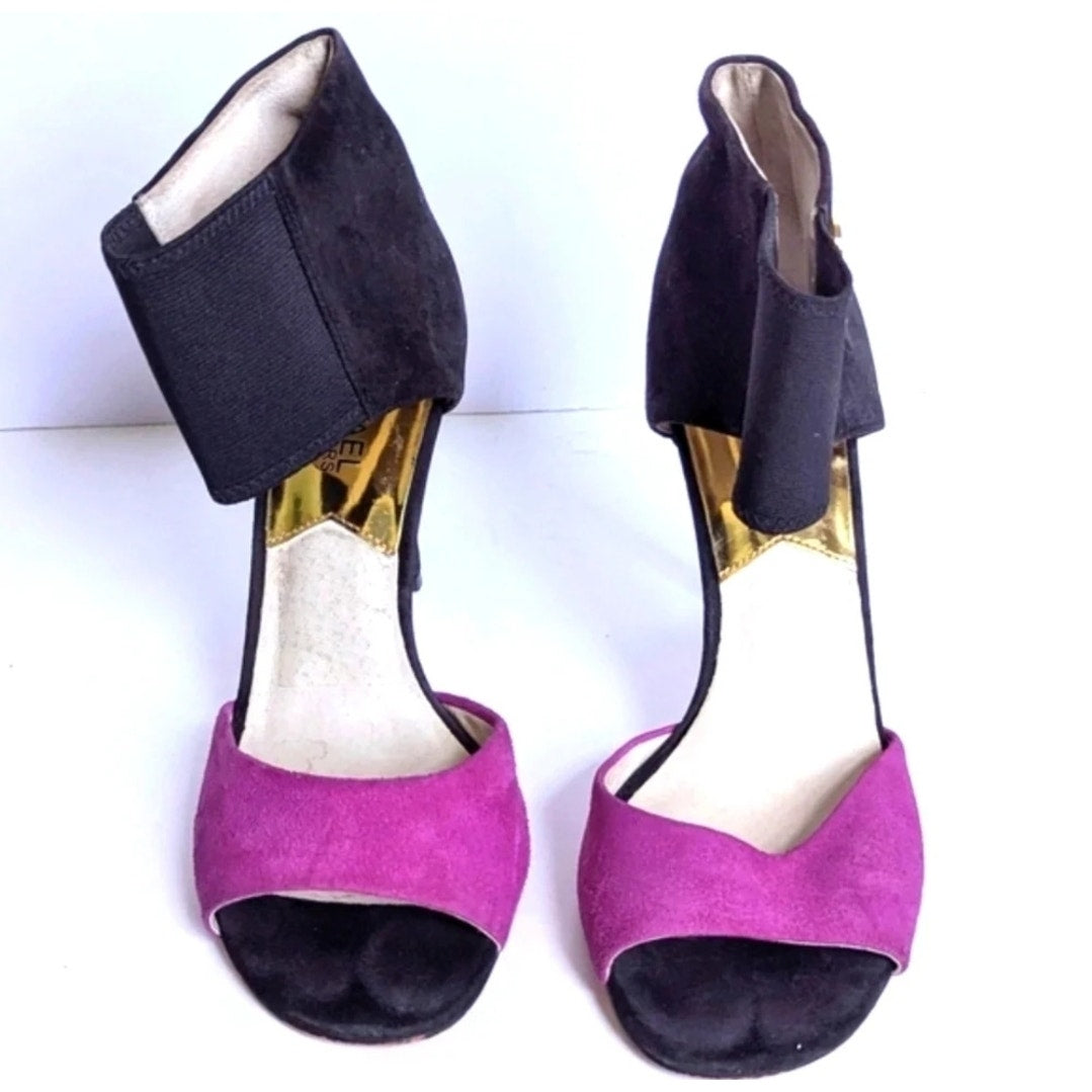 Michael Kors Sivian Bootie Suede Pomegranate Stiletto 4.5” Heels Size Women 8 M