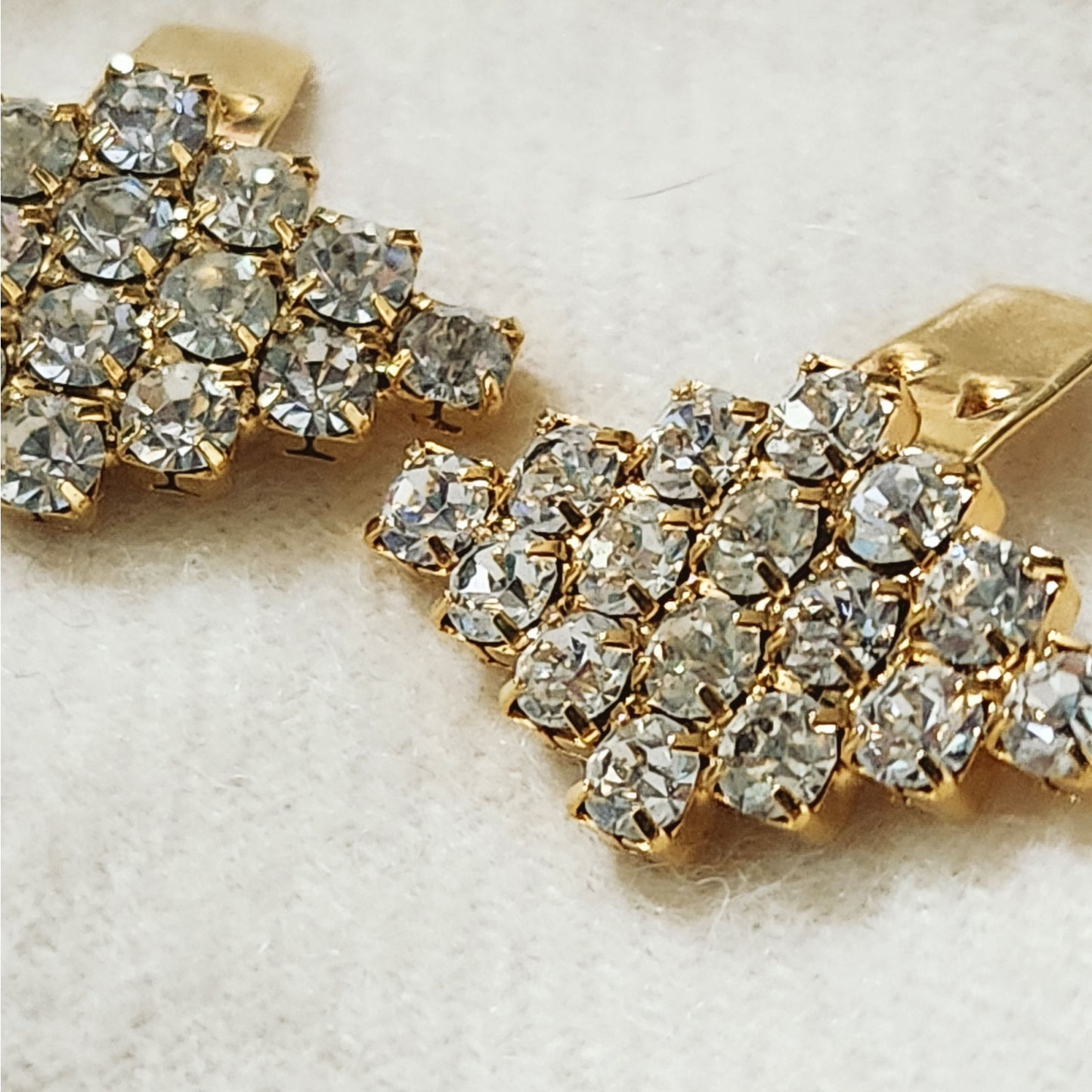 Mid-Century Bluette Rhinestone Shoe Clips | Made in France | Sparkling Crystal Cluster Shoe Ornaments