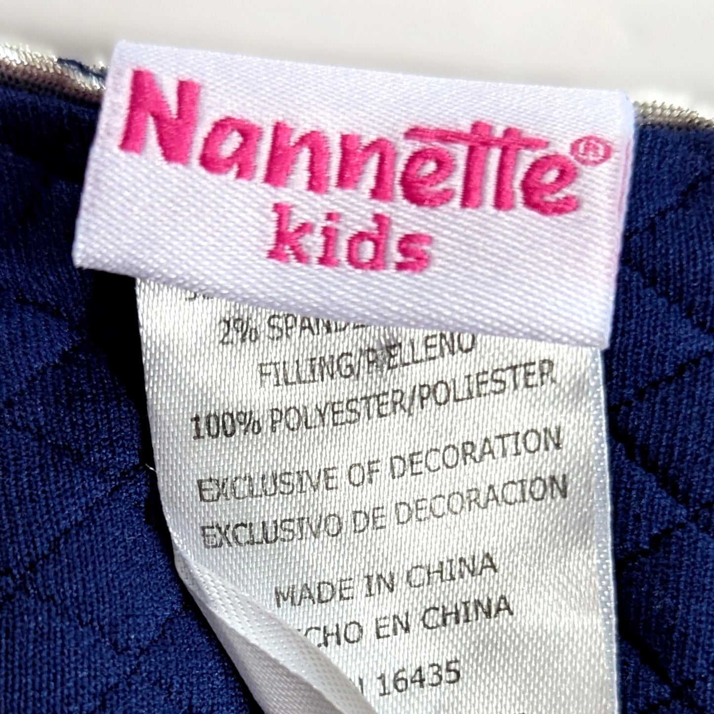 ✨ Nannette Kids Blue Quilted Dress Sparkly Silver Stars Drop Waist | Girls Size 6