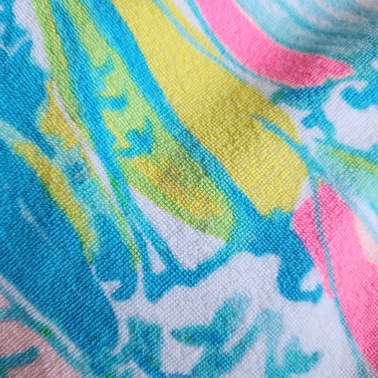 Lilly Pulitzer Girls Terry Lyra Hooded Swim Cover Up Beach Bae | Size XL 12-14