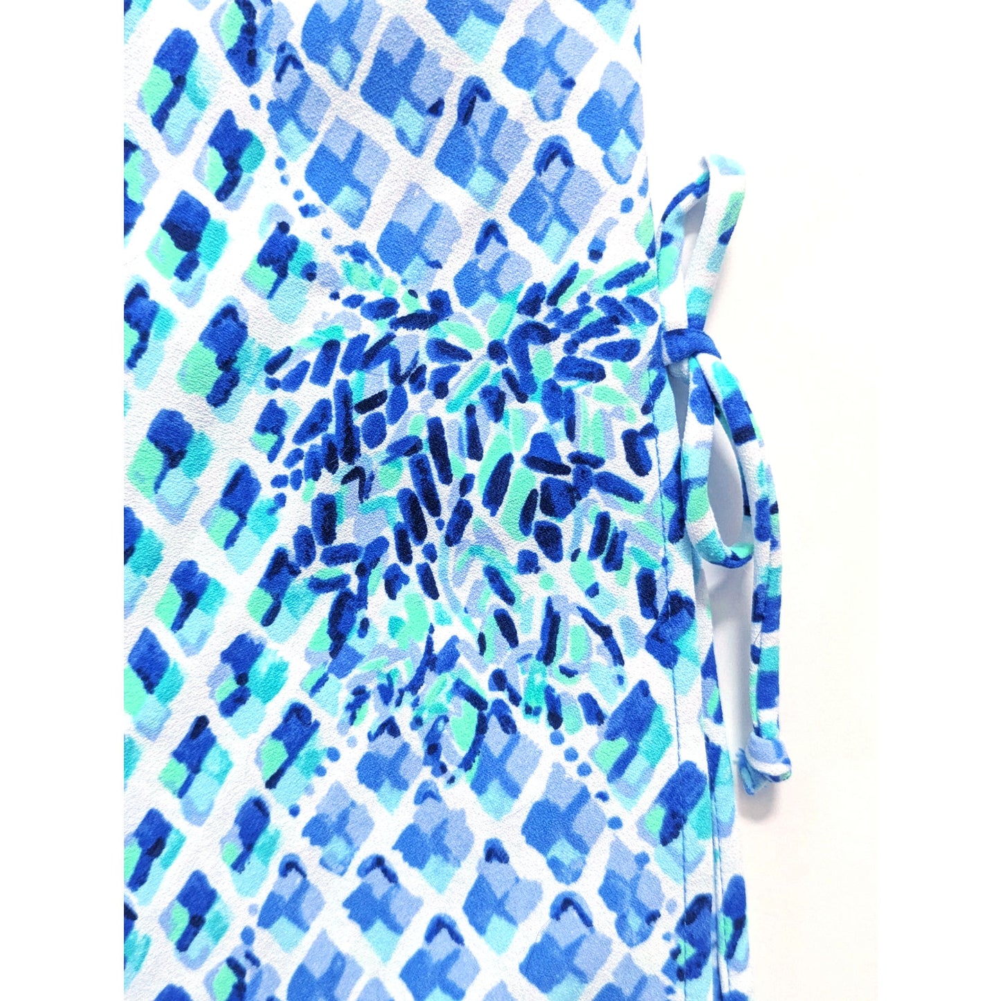 Lilly Pulitzer Women's Pearl Shift Romper Dress Blue White Pineapple Print Size 00