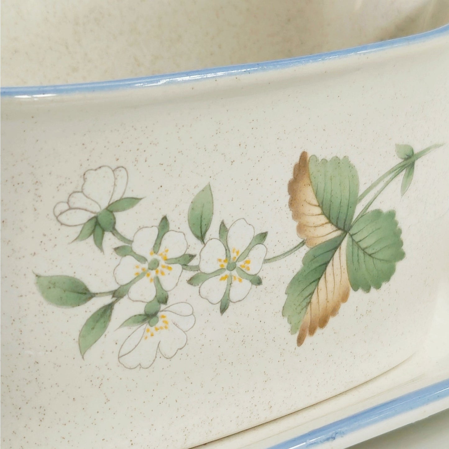 Vintage Savoir Vivre "Luscious" Gravy Boat with Underplate | 1980s Stoneware