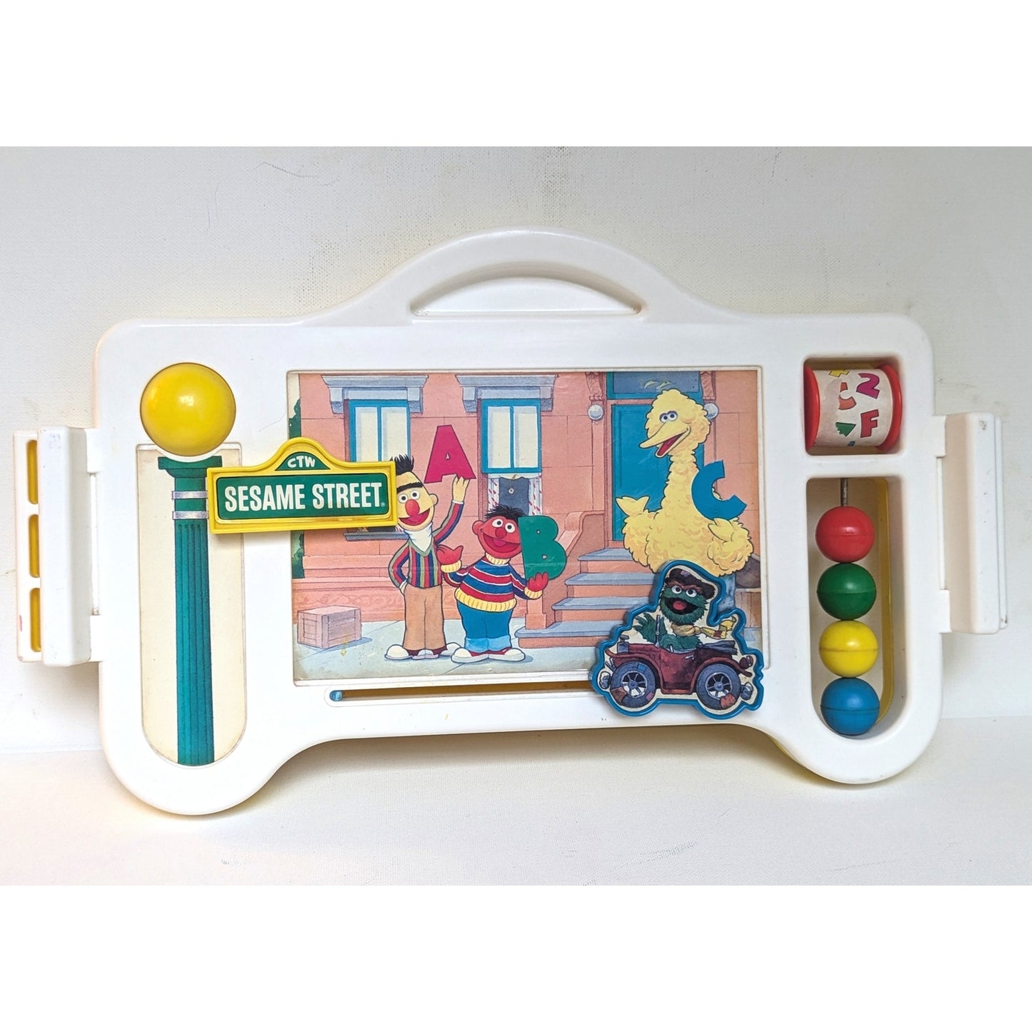🧸 Vintage 1986 Sesame Street Reversible Activity Center & Food Tray by Muppets, Inc.