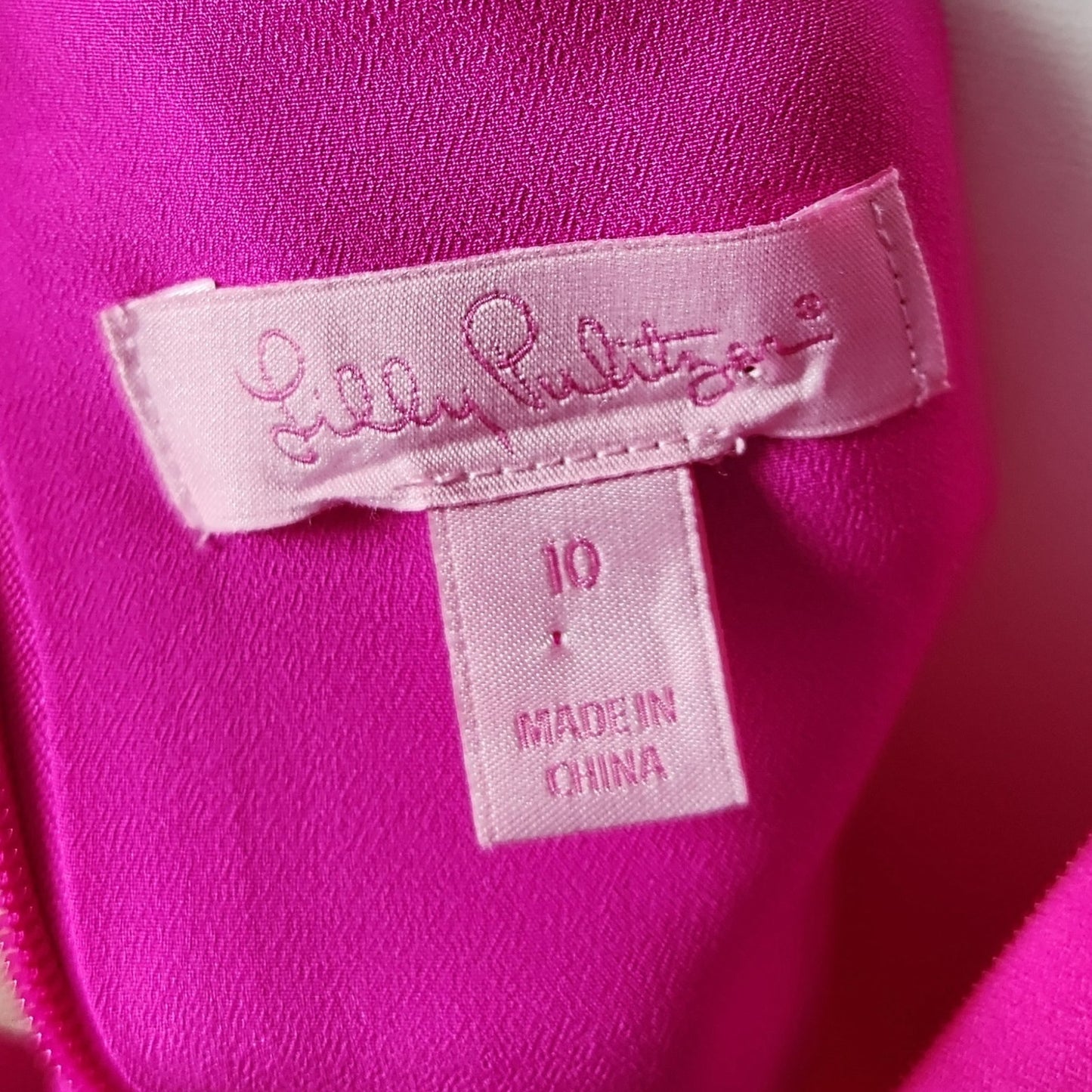 Lilly Pulitzer Berry Sangria Pink Abrielle Dress Cold Shoulder Long Sleeve Women's Size 10