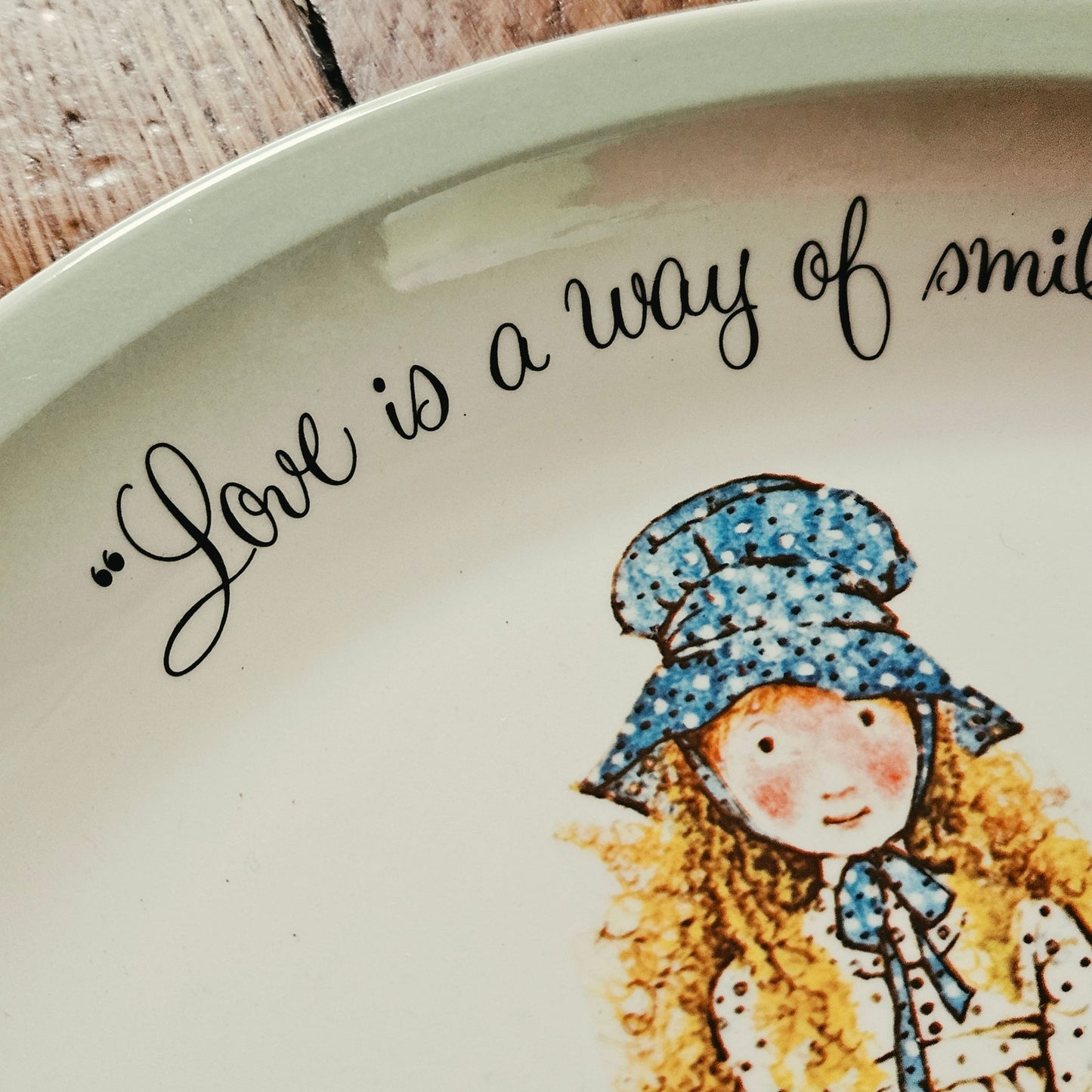 1972 Holly Hobbie Love Decorative Plate