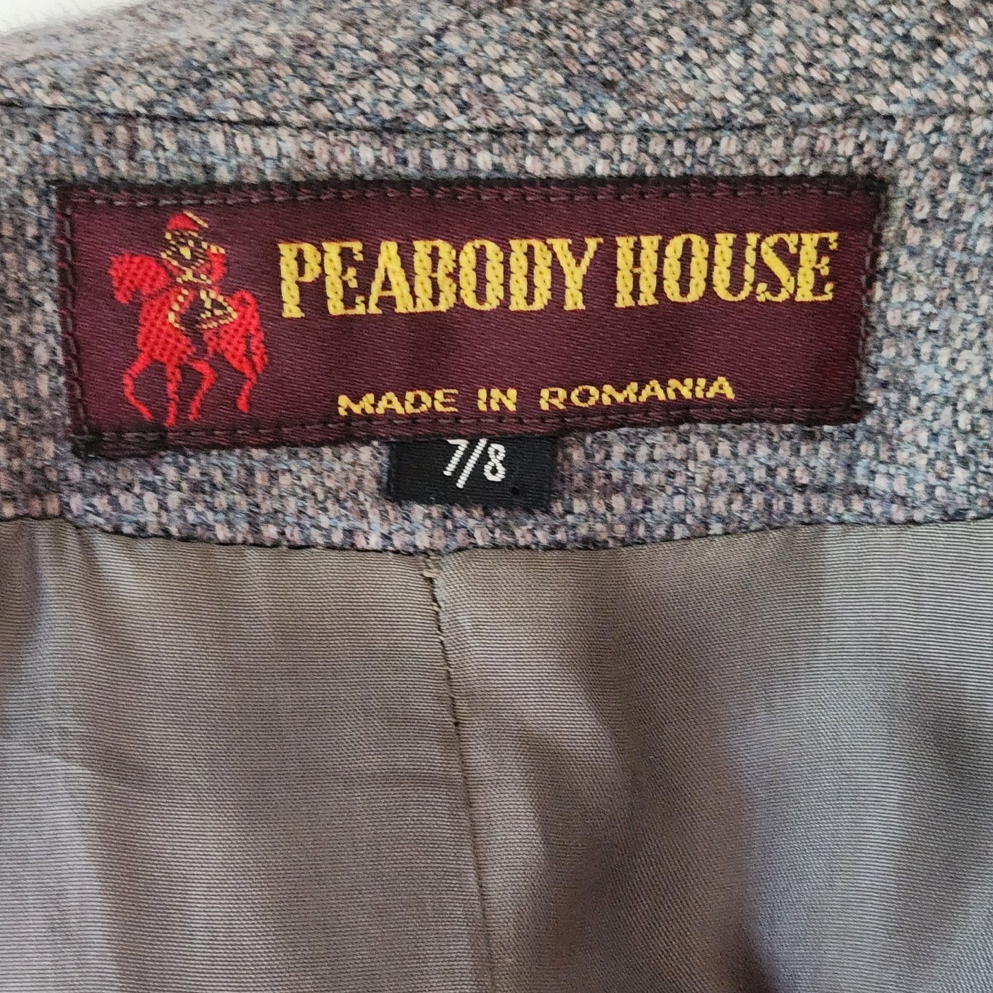 Vintage 1980s Peabody House Wool-Blend Blazer | Shawl Collar Wrap | Women's Size 7/8 S/M