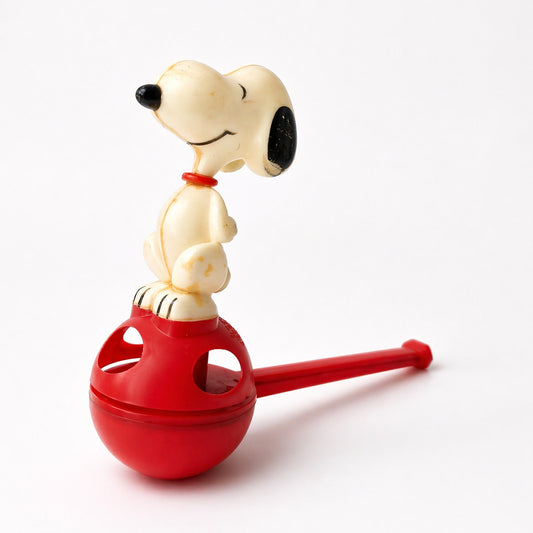 Vintage Snoopy Peanuts Bubble Blower Toy | 1960s–70s Red Plastic Collectible