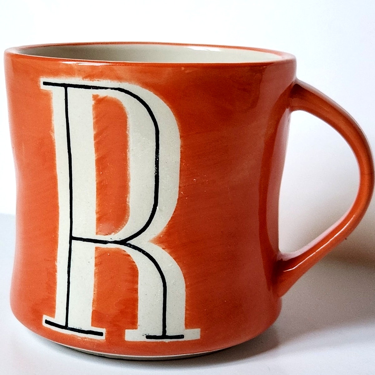 Anthropologie Colorway Mia Hand-Painted Monogram Mug – Choose Your Letter “K” or “M”