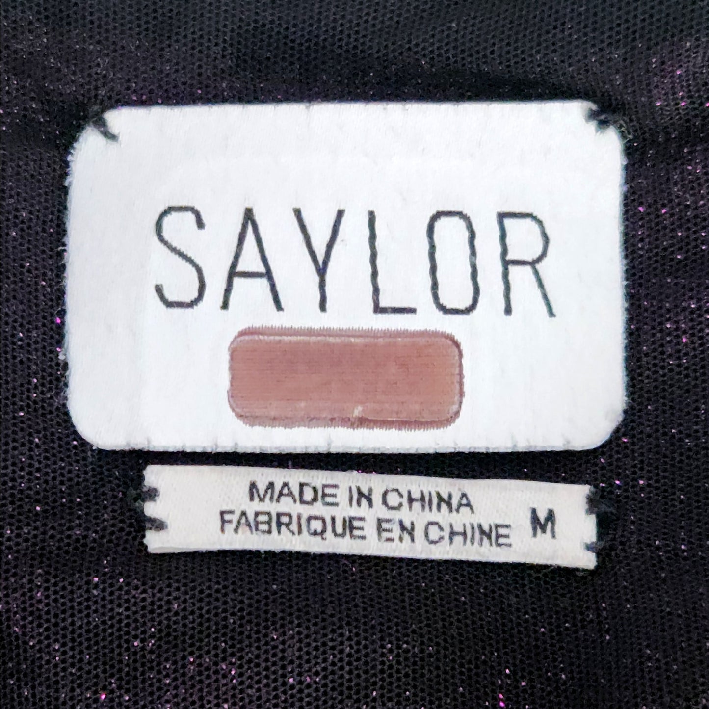 Saylor Holliday Purple Metallic Faux Wrap Mini Dress | Women's M