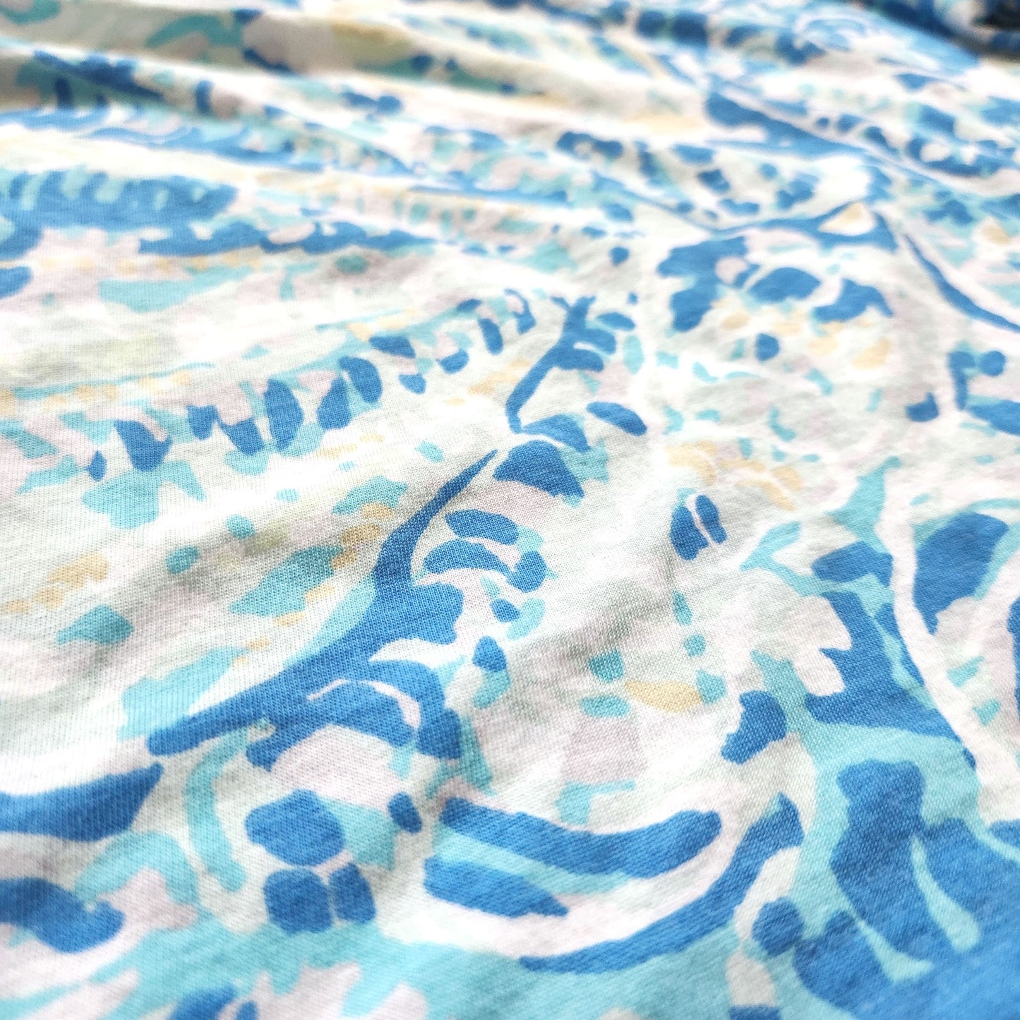 Lilly Pulitzer Girls Mini Linden Dress | XL 12-14 | Bennet Blue Shell Print Puff Sleeve Cotton