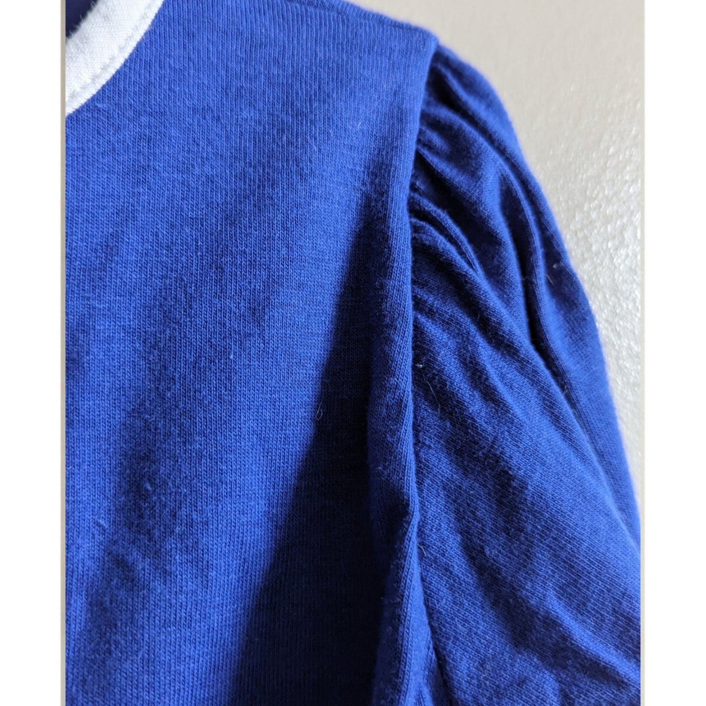 Vintage Carter's Toddler Girls Blue Rose Bouquet Cardigan – White Trim Buttons – Size 3T – 1980s Classic - Made in USA