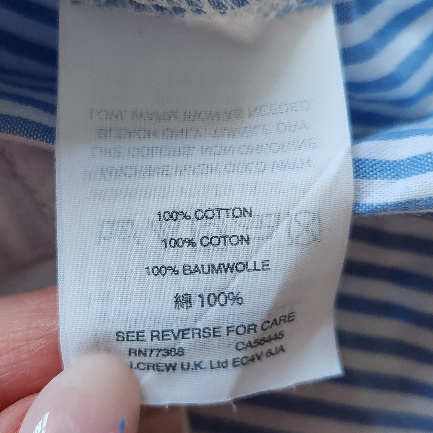 J.Crew Crewcuts Girls Cotton Blue Striped Drawstring Dress Size 4