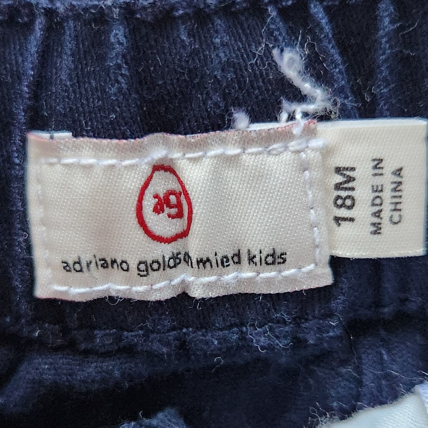 Adriano Goldsmied Kids Preppy Navy Blue Chino Shorts | Baby Size 18 Months