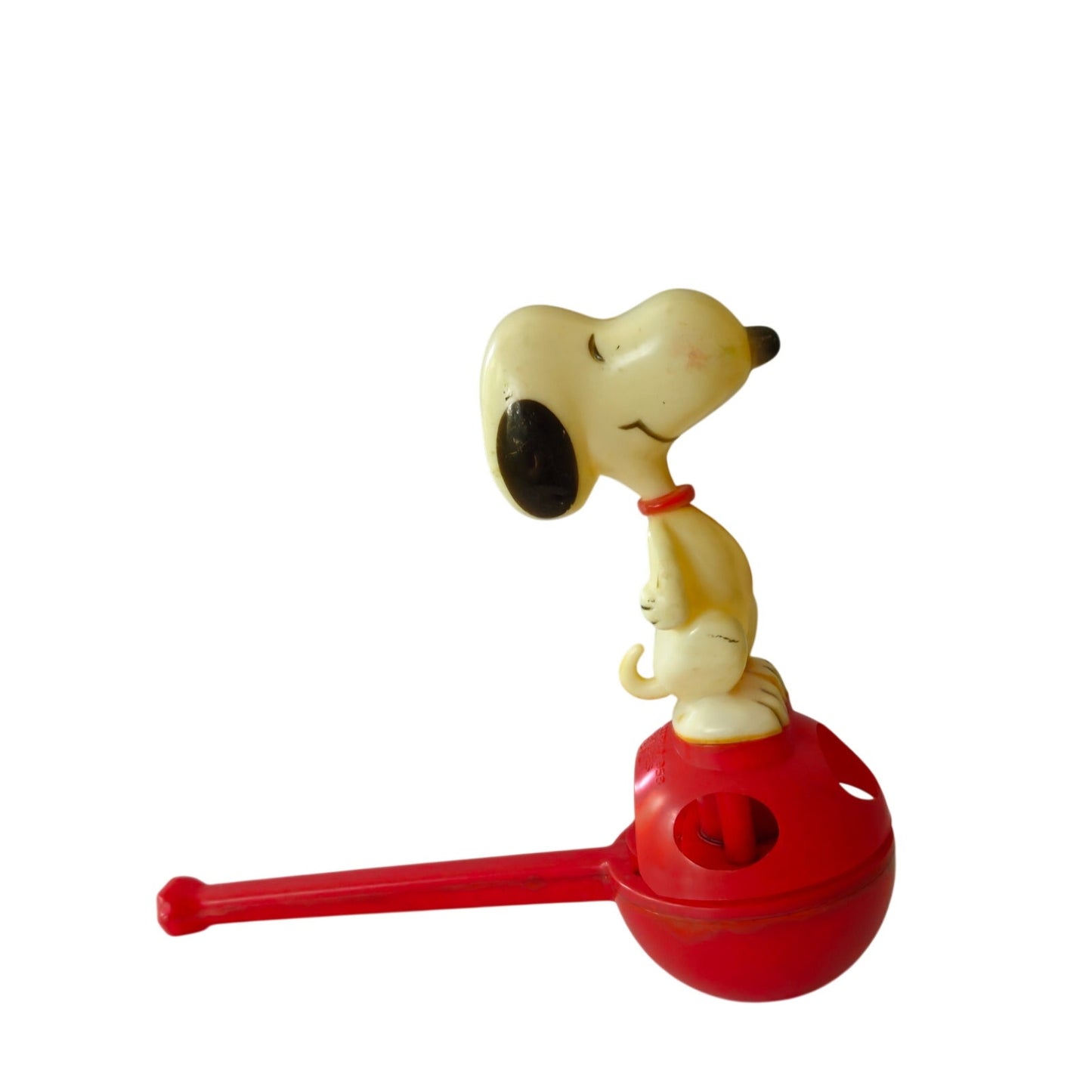 Vintage Snoopy Peanuts Bubble Blower Toy | 1960s–70s Red Plastic Collectible