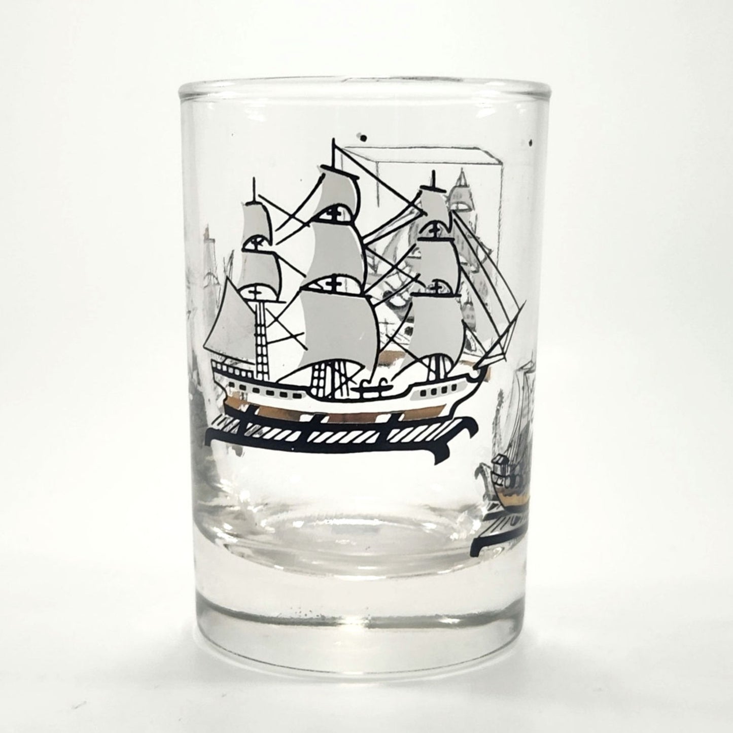 Set of 4 Vintage Mid-Century “Old Ships” Tumbler Cocktail Glasses